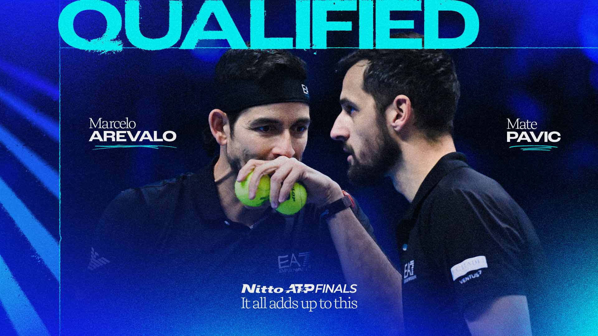 Arevalo/Pavic third doubles team to qualify for Nitto ATP Finals