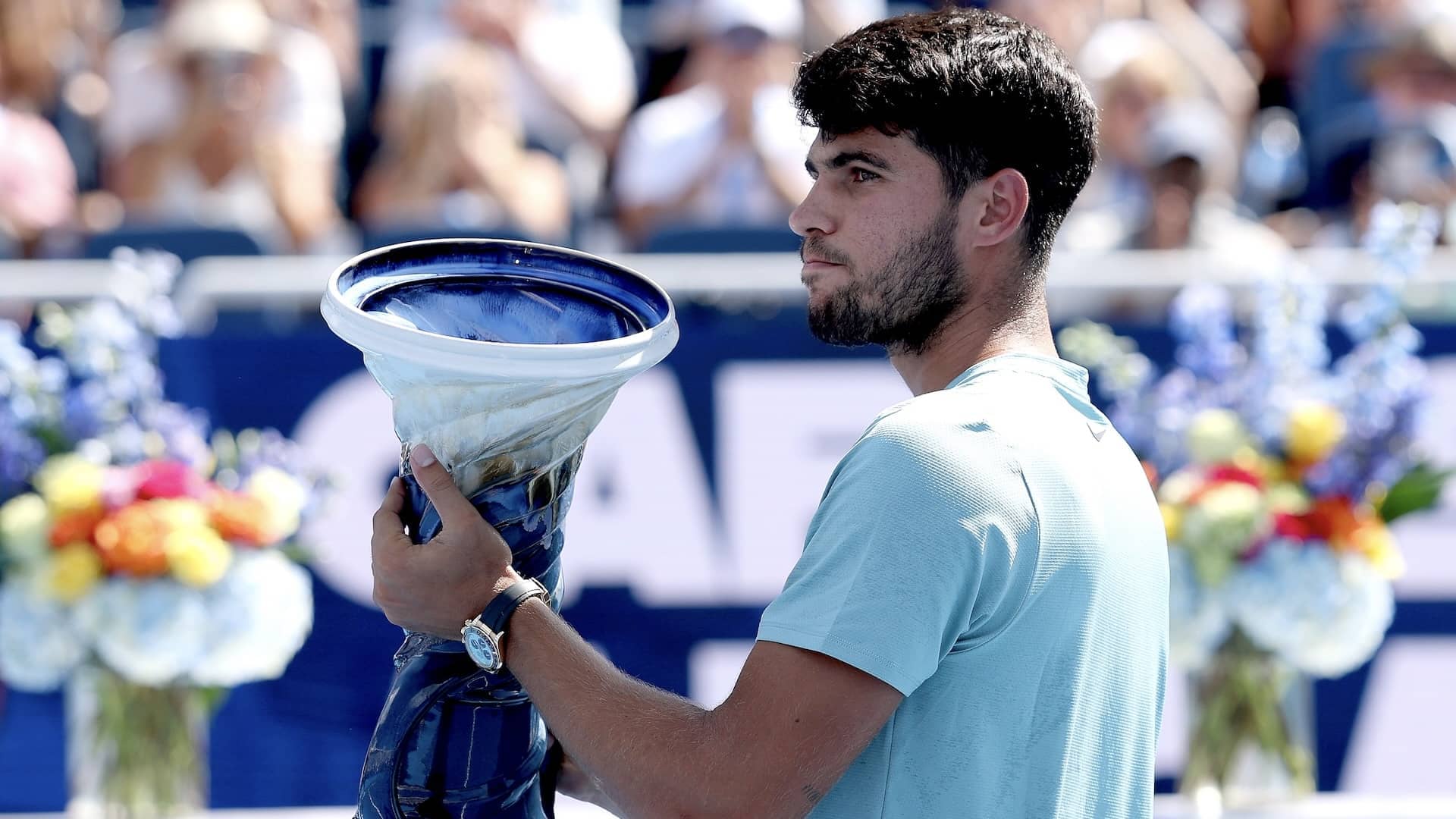 Alcaraz tras ganar Cincinnati por retirada de Sinner: “Traté de seguir centrado, pero obviamente es una pena”