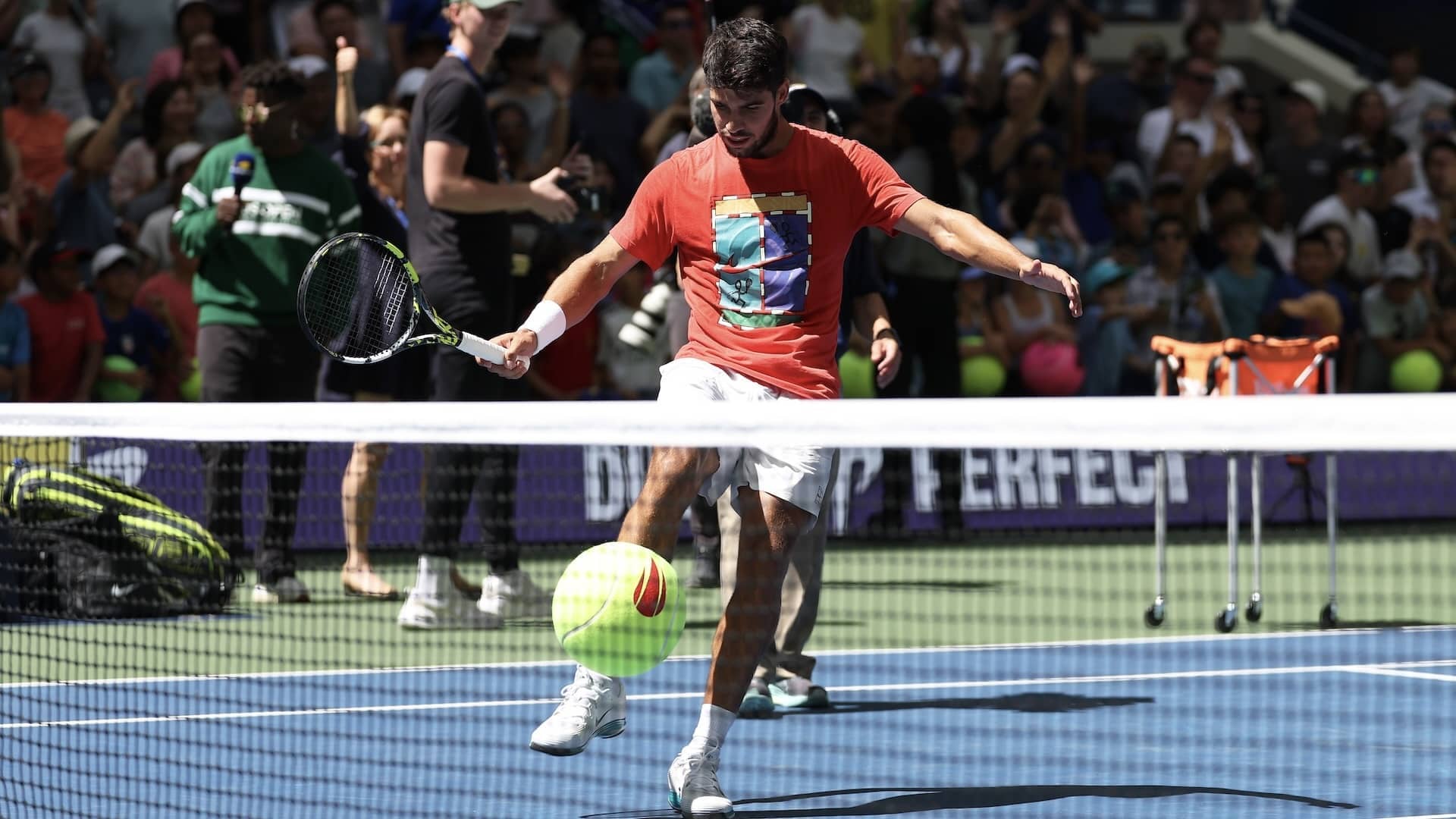 Carlos Alcaraz, el sábado en el US Open.
