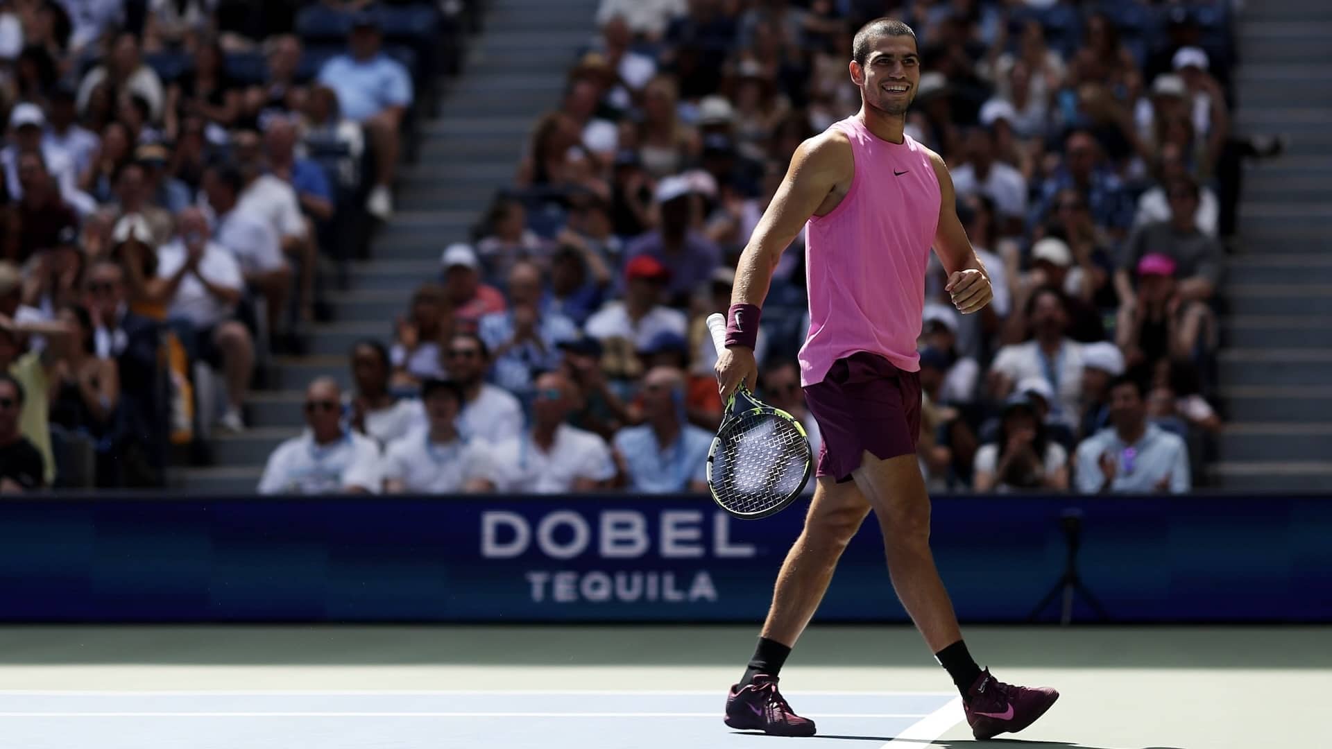 Carlos Alcaraz, durante este US Open.