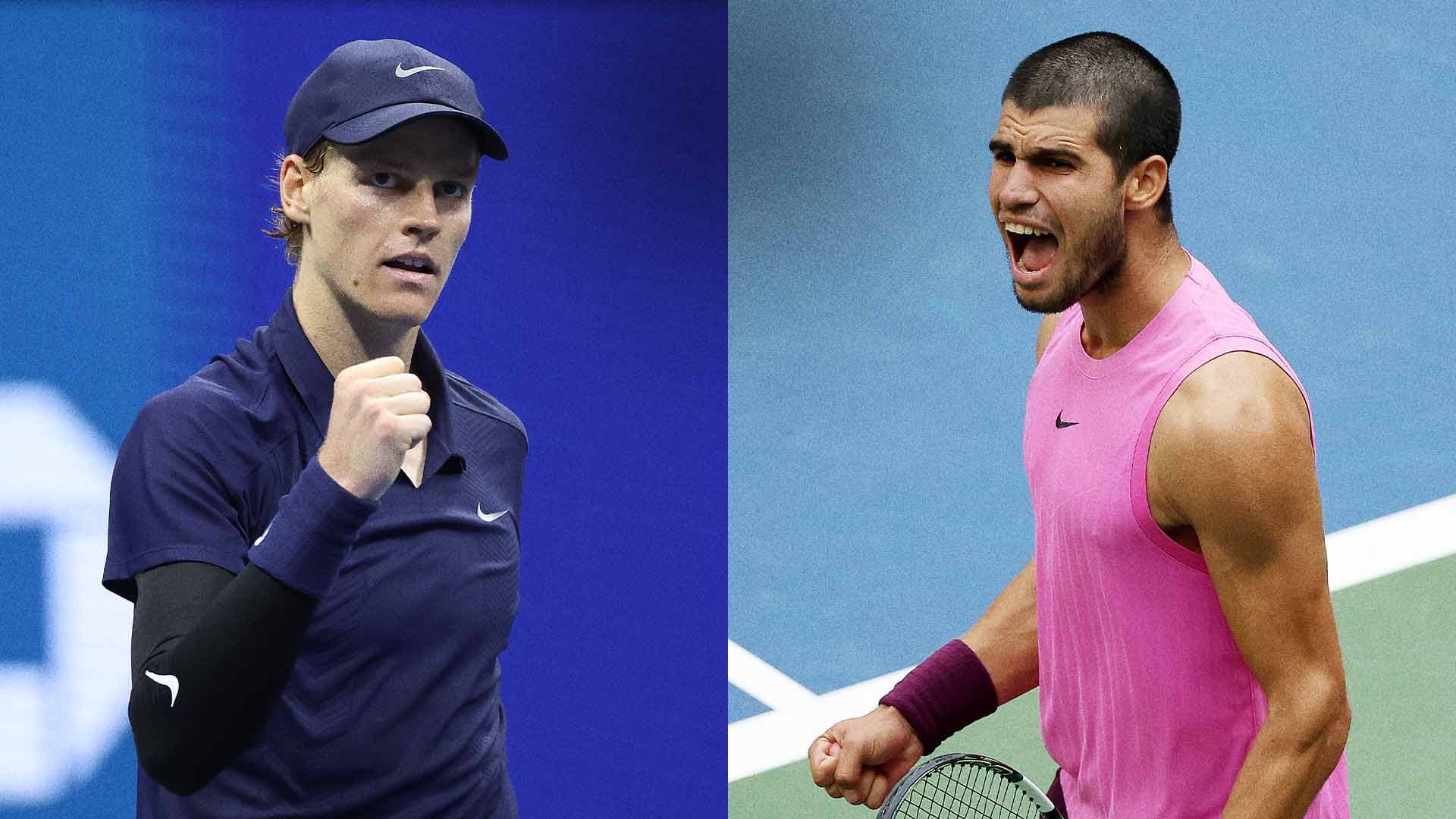Los últimos tres Grand Slams han tenido final repetida: Jannik Sinner v. Carlos Alcaraz.