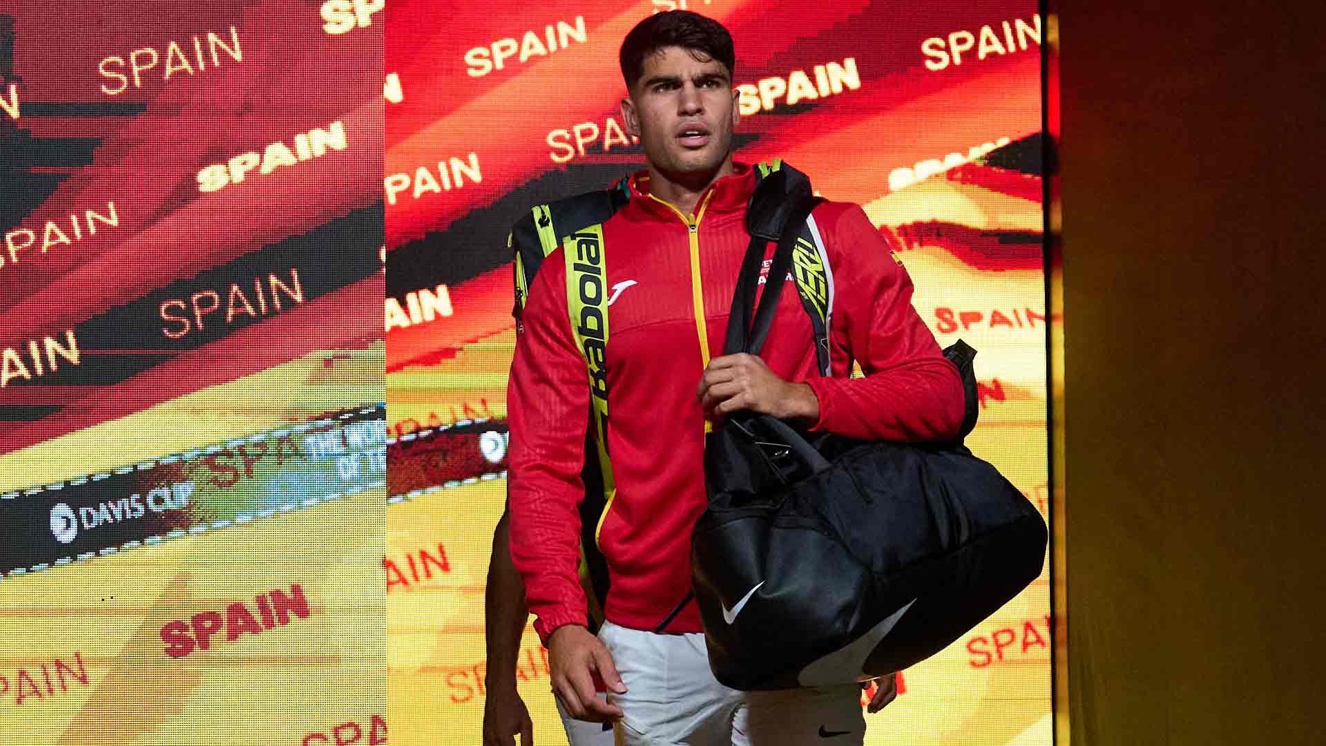 Carlos Alcaraz tiene un balance de victorias y derrotas de 5-1 en la Copa Davis.