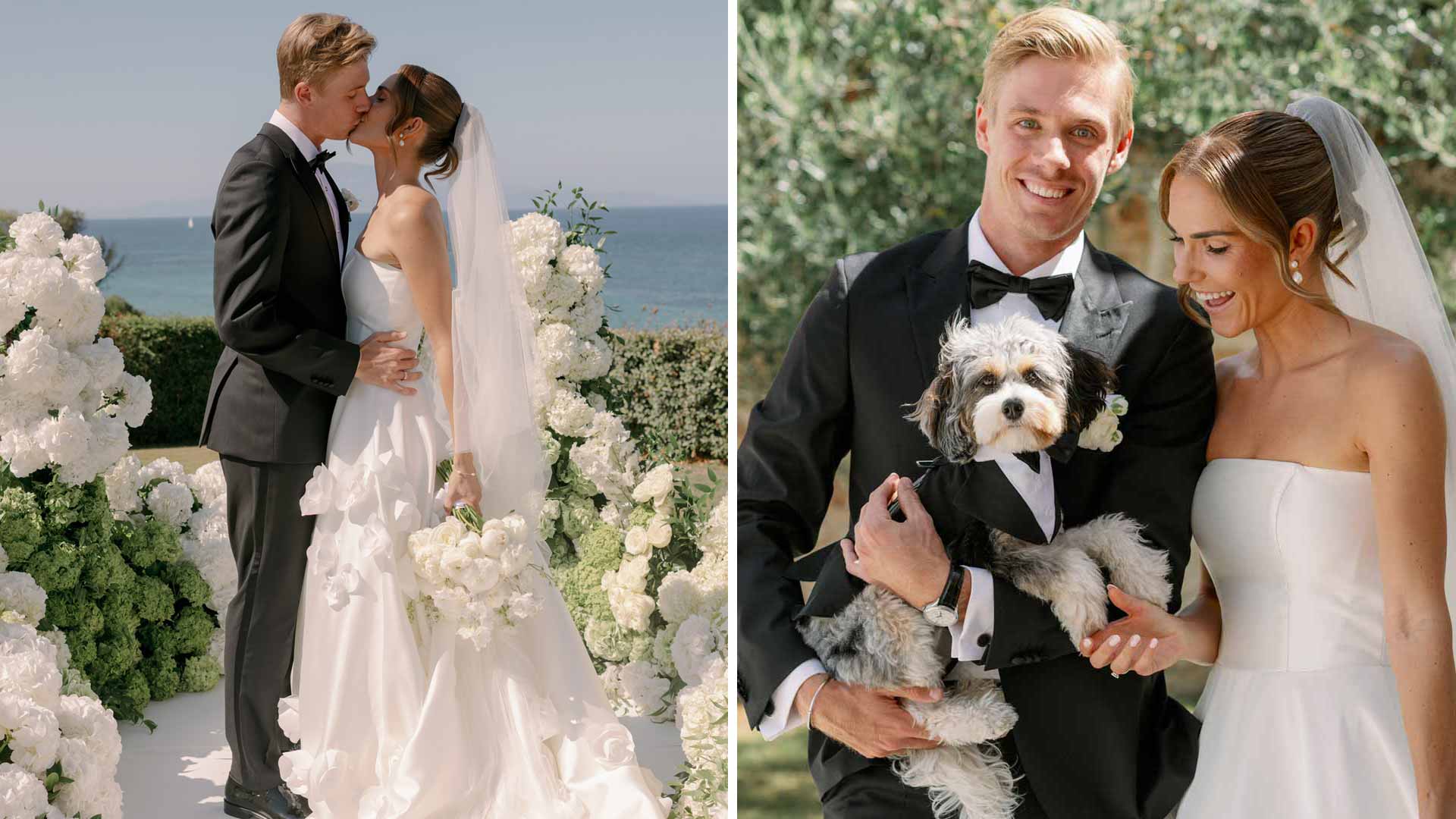 Denis Shapovalov marries Mirjam Bjorklund in picturesque Greek wedding