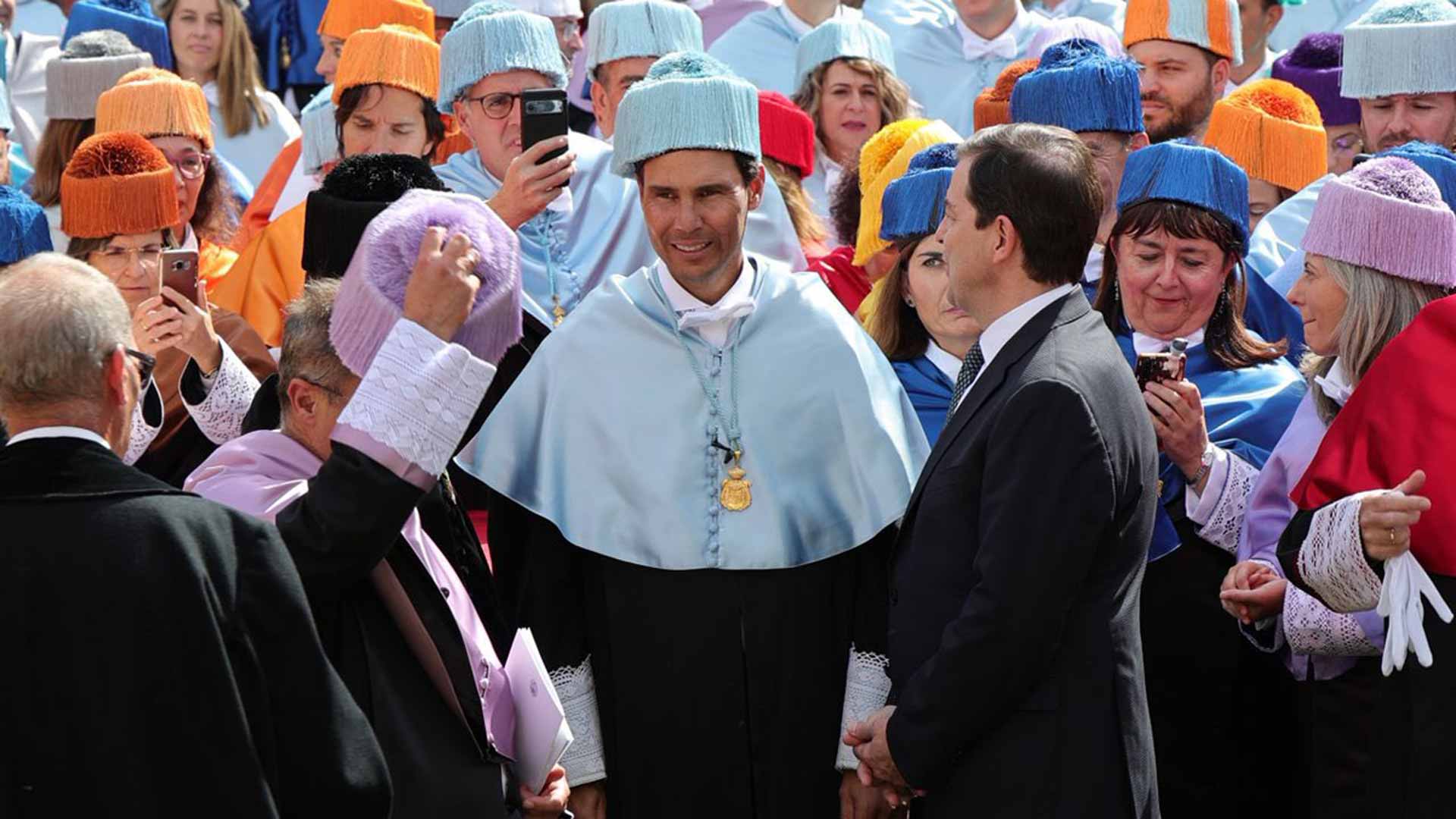 Nadal receives honorary doctorate from the University of Salamanca