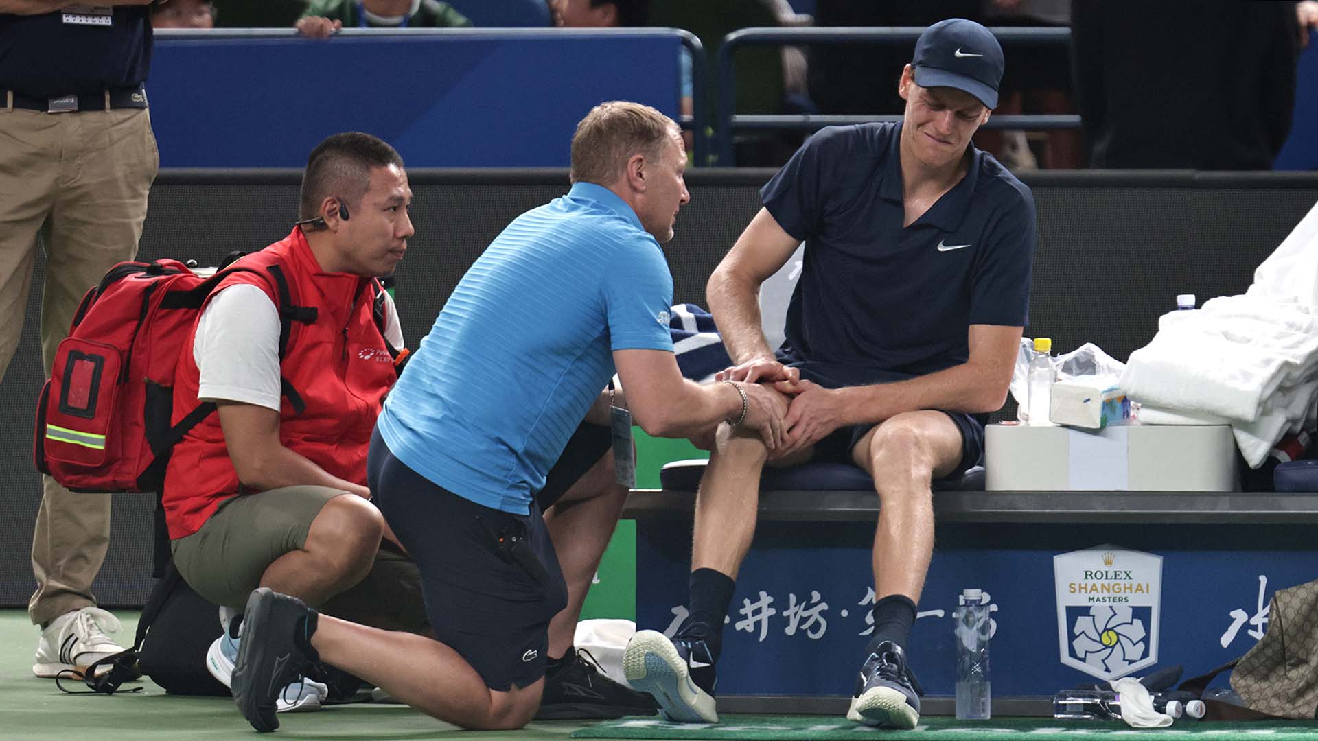 Sinner retires due to cramp from Griekspoor clash in Shanghai