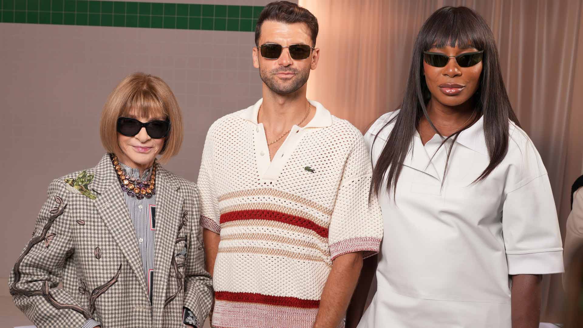 Dimitrov, Fils join Anna Wintour, Venus Williams at Lacoste fashion show