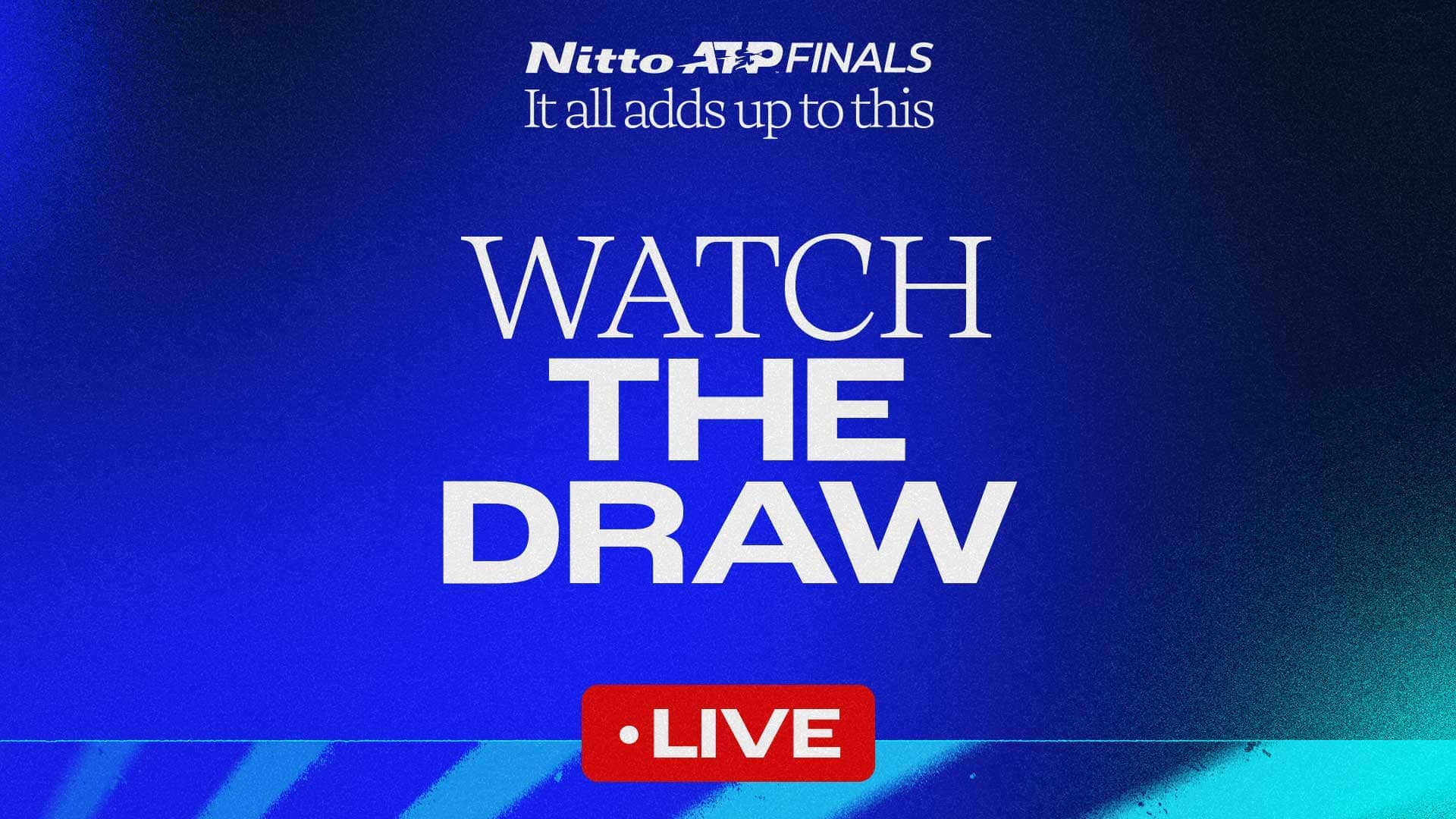 When is the Nitto ATP Finals draw?