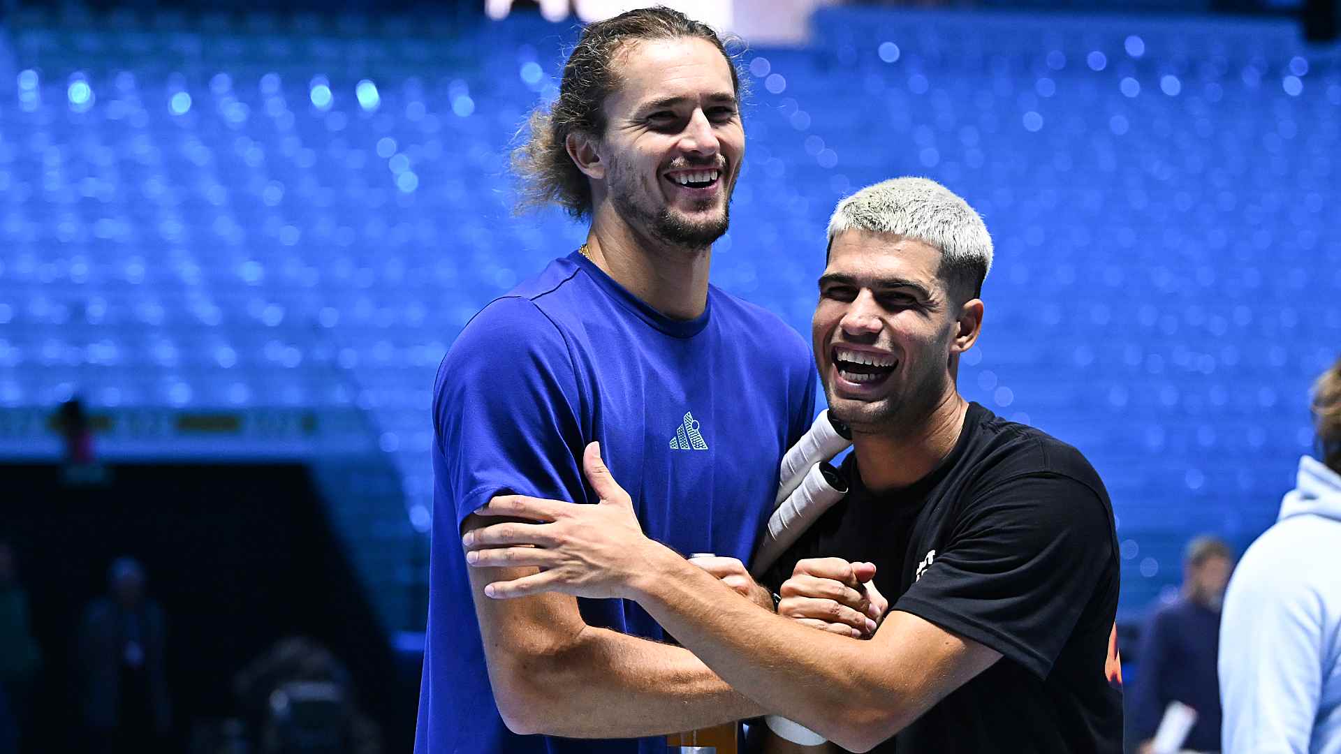 <a href='https://www.atptour.com/en/players/alexander-zverev/z355/overview'>Alexander Zverev</a> and <a href='https://www.atptour.com/en/players/carlos-alcaraz/a0e2/overview'>Carlos Alcaraz</a> in Turin ahead of the <a href='https://www.atptour.com/en/tournaments/nitto-atp-finals/605/overview'>Nitto ATP Finals</a>.