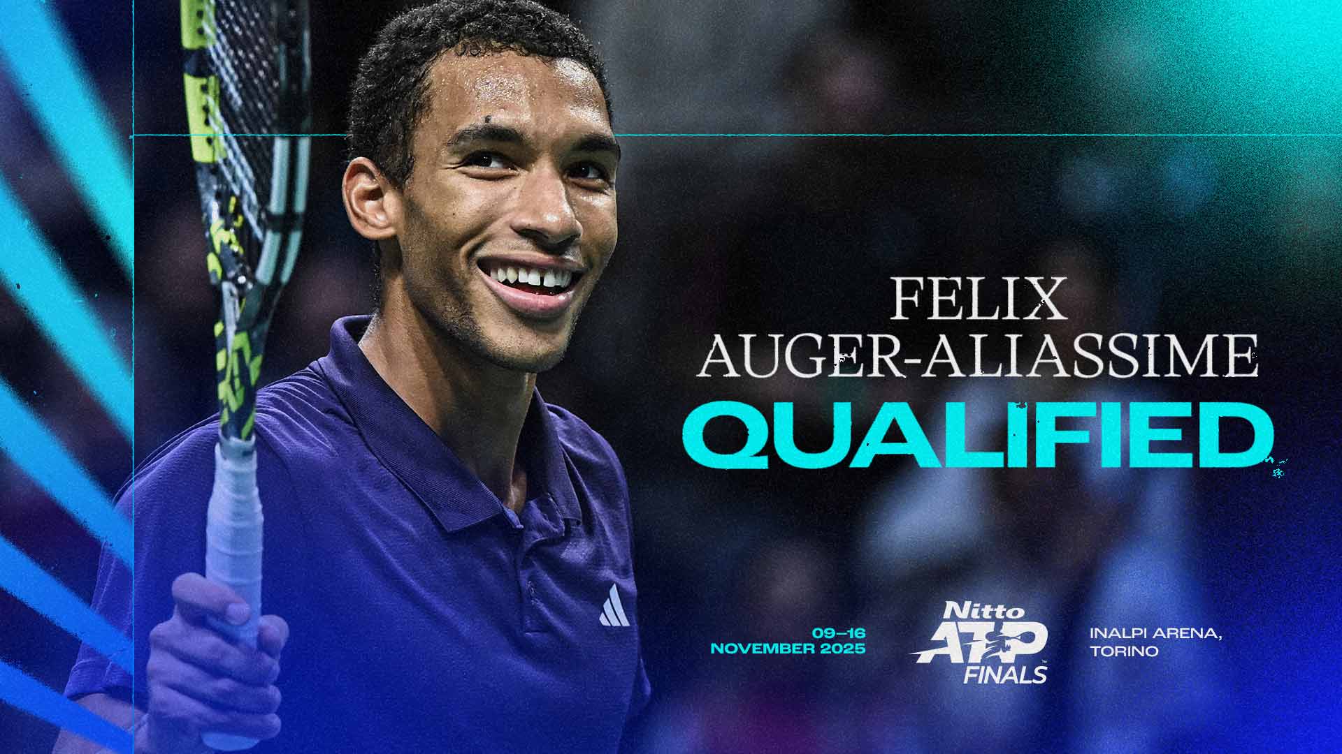 Auger-Aliassime qualifies for the Nitto ATP Finals