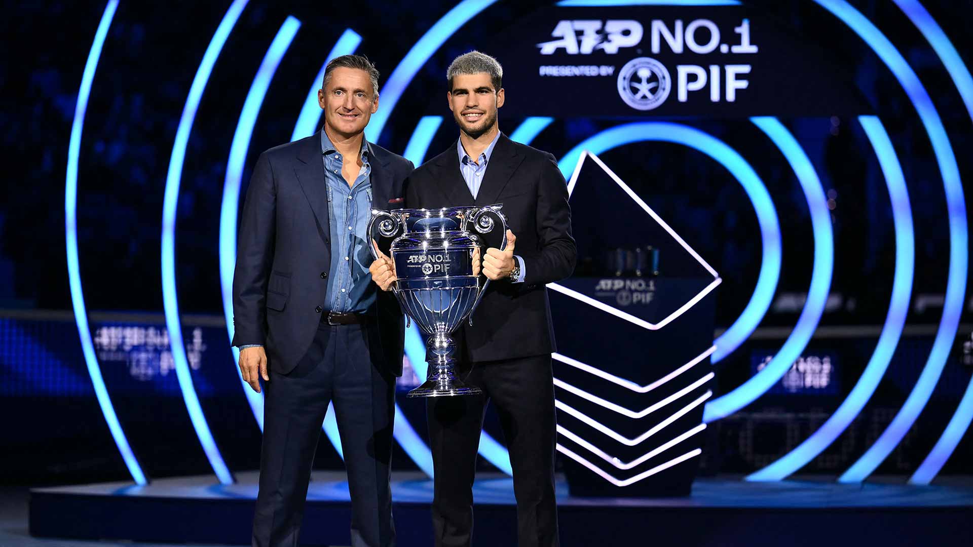 'Really proud' Alcaraz accepts ATP Year-End No. 1 presented by PIF honours