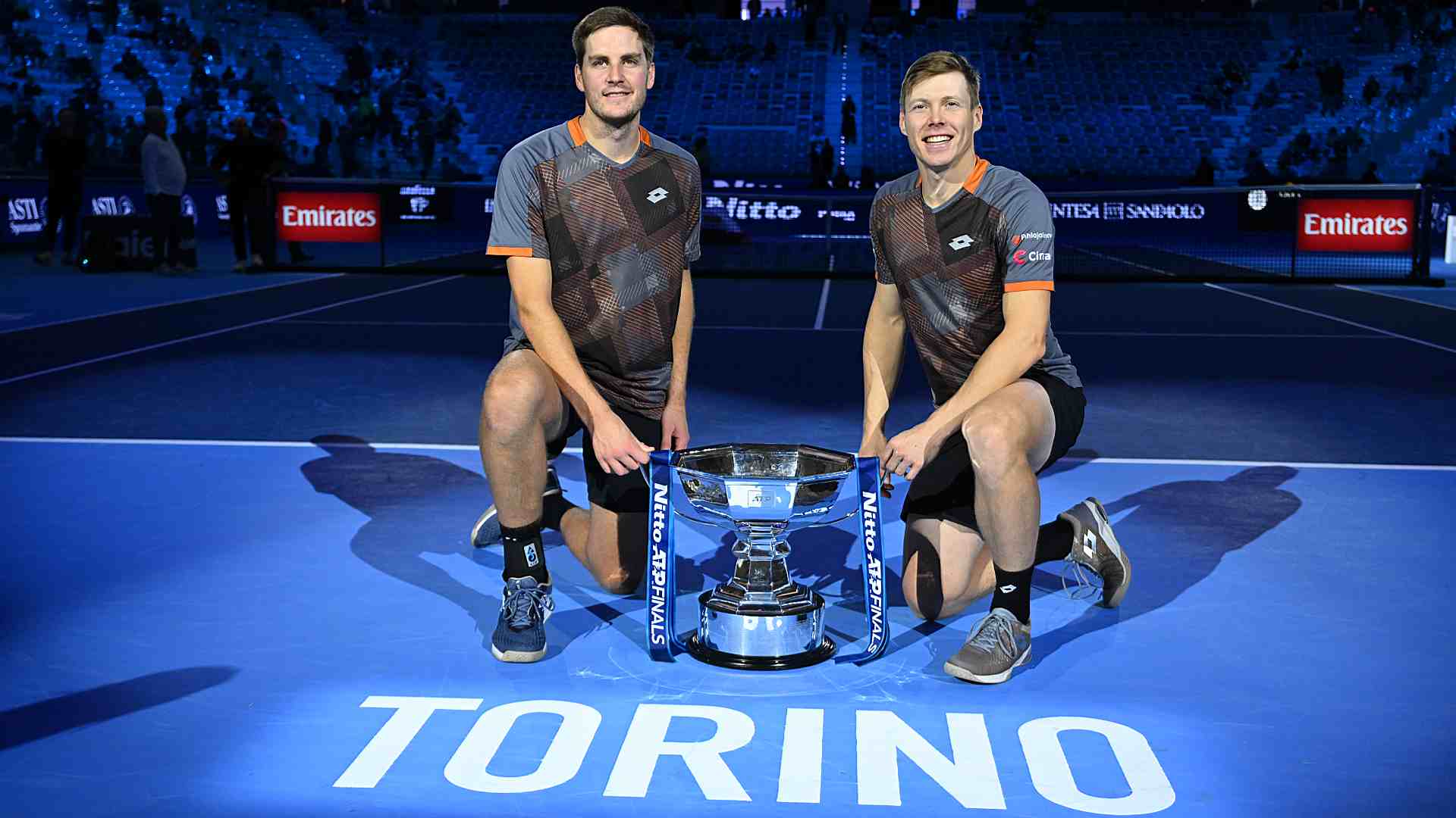 <a href='https://www.atptour.com/en/players/harri-heliovaara/h808/overview'>Harri Heliovaara</a> and <a href='https://www.atptour.com/en/players/henry-patten/p0g6/overview'>Henry Patten</a> win the 2025 <a href='https://www.atptour.com/en/tournaments/nitto-atp-finals/605/overview'>Nitto ATP Finals</a> doubles crown.