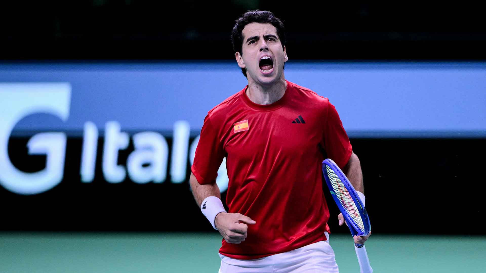 Jaume Munar logró su primera victoria en la Copa Davis este jueves.