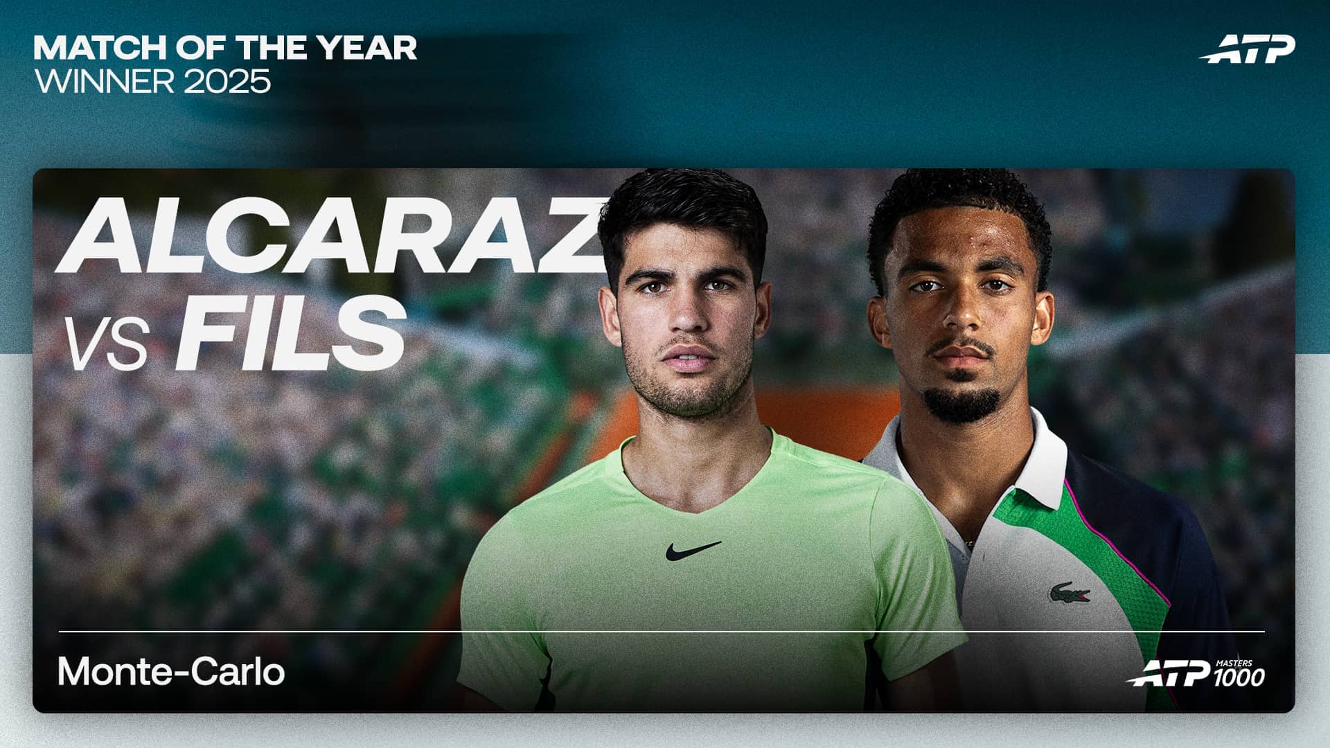 Alcaraz's daring comeback vs. Fils in Monte-Carlo voted ATP Tour's Match of the Year