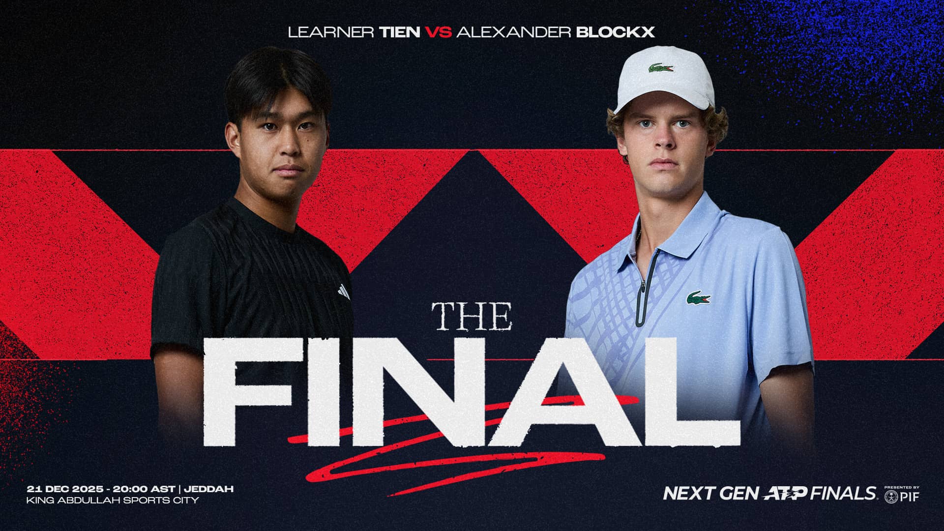 Tien faces unbeaten Blockx in Next Gen ATP Finals redemption bid