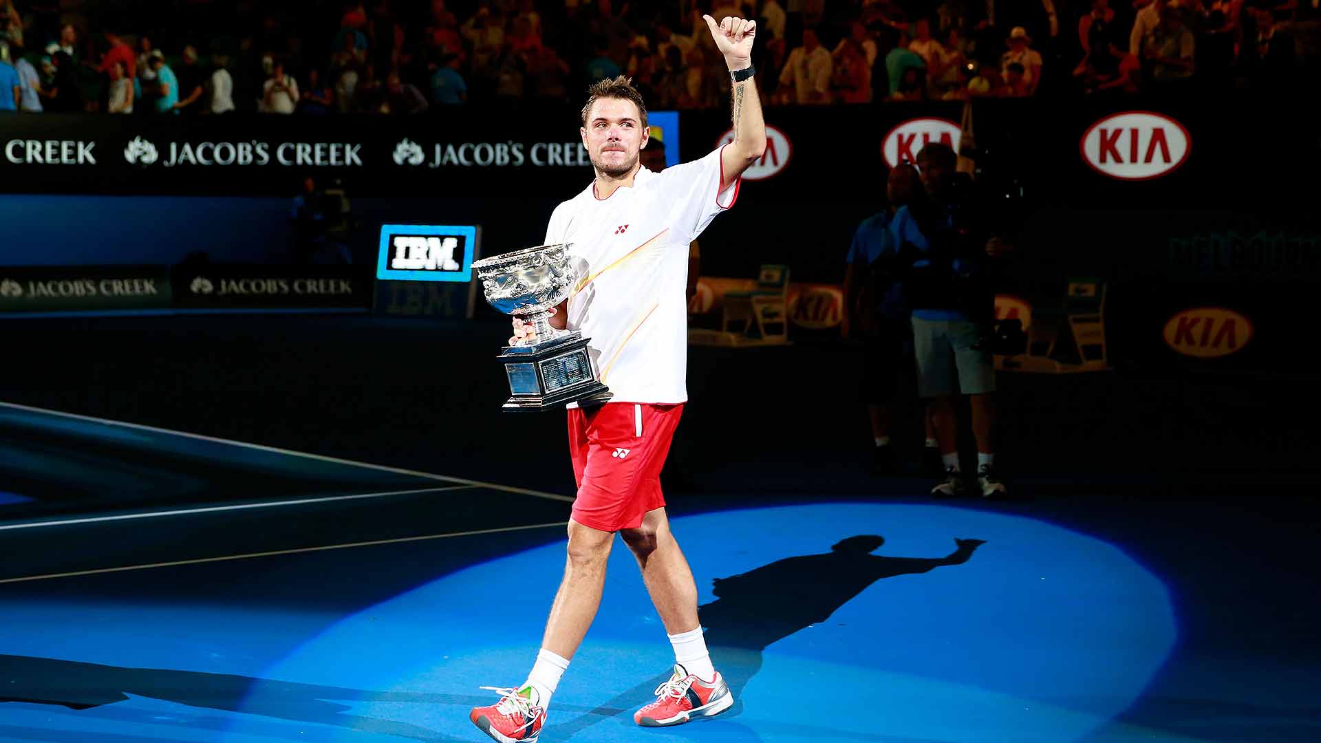 <a href='https://www.atptour.com/en/players/stan-wawrinka/w367/overview'>Stan Wawrinka</a> won the <a href='https://www.atptour.com/en/tournaments/australian-open/580/overview'>Australian Open</a> in 2014.