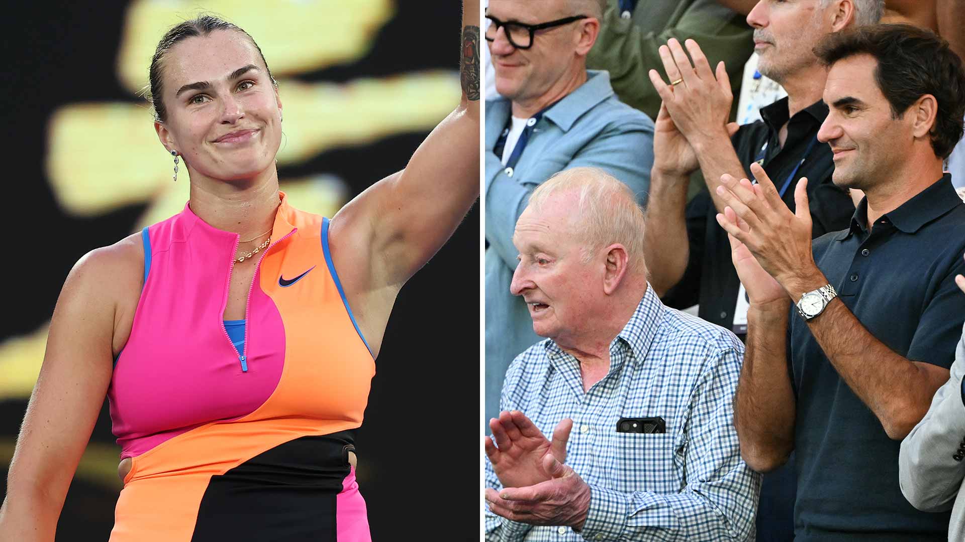 Selfie time with legends: Sabalenka opens Australian Open campaign with Federer & Laver