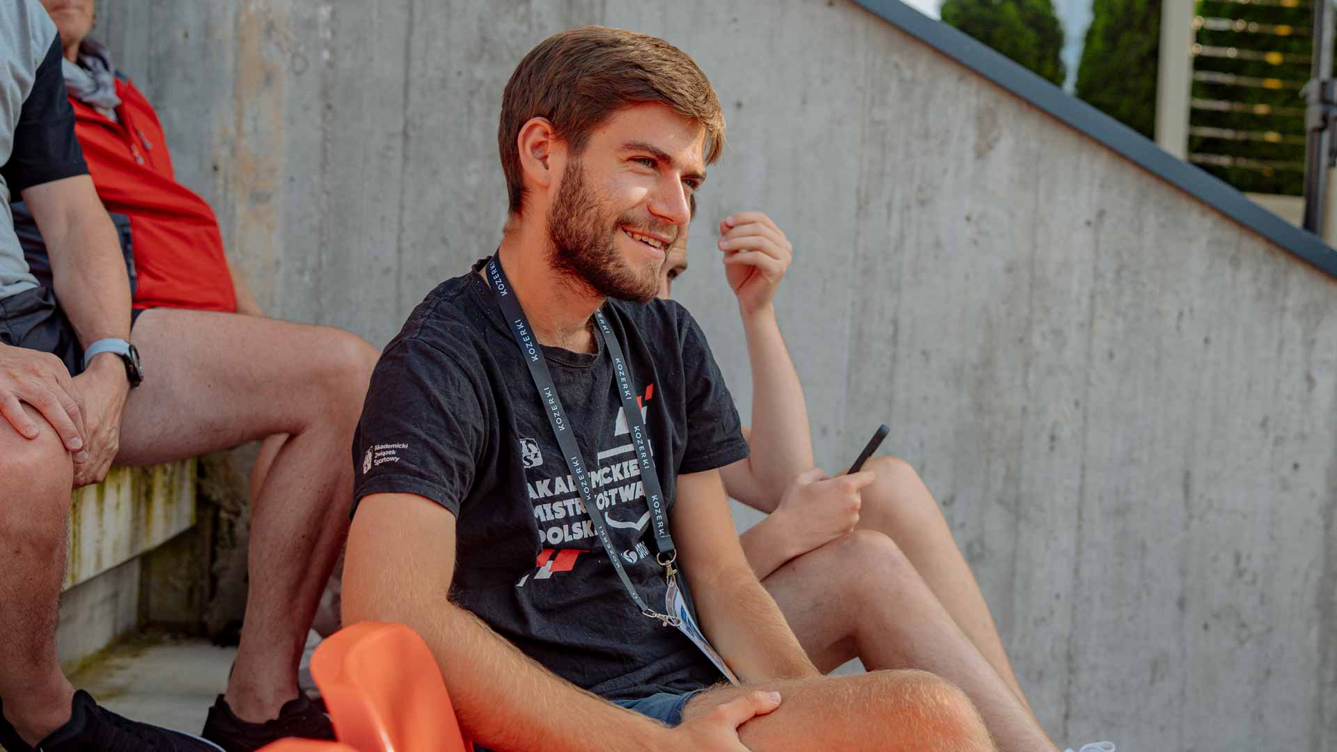 Damian Kust at the 2025 Grodzisk Mazowiecki Challenger in Poland.