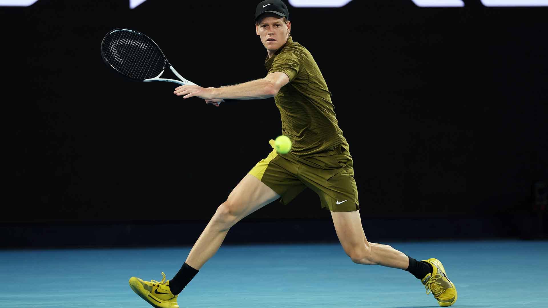 Jannik Sinner está a una victoria de las 90 en los Grand Slam (89-20).