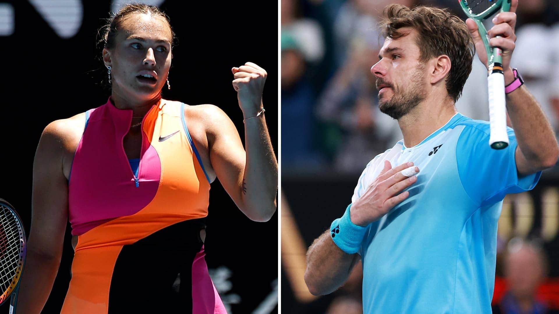 Sabalenka hails 'legends' Djokovic, Wawrinka & Cilic: 'There is no age anymore'