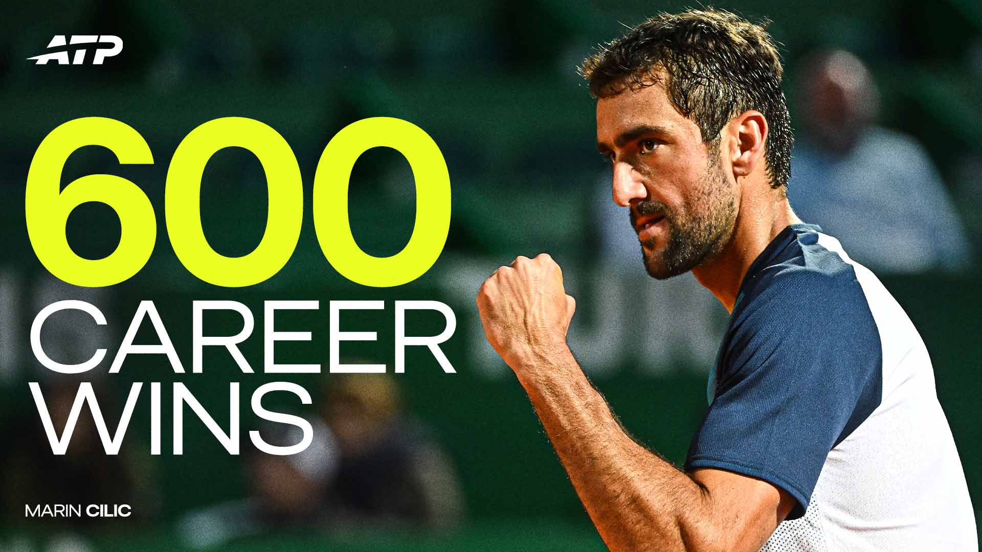 Cilic joins Djokovic as only active players with 600 wins
