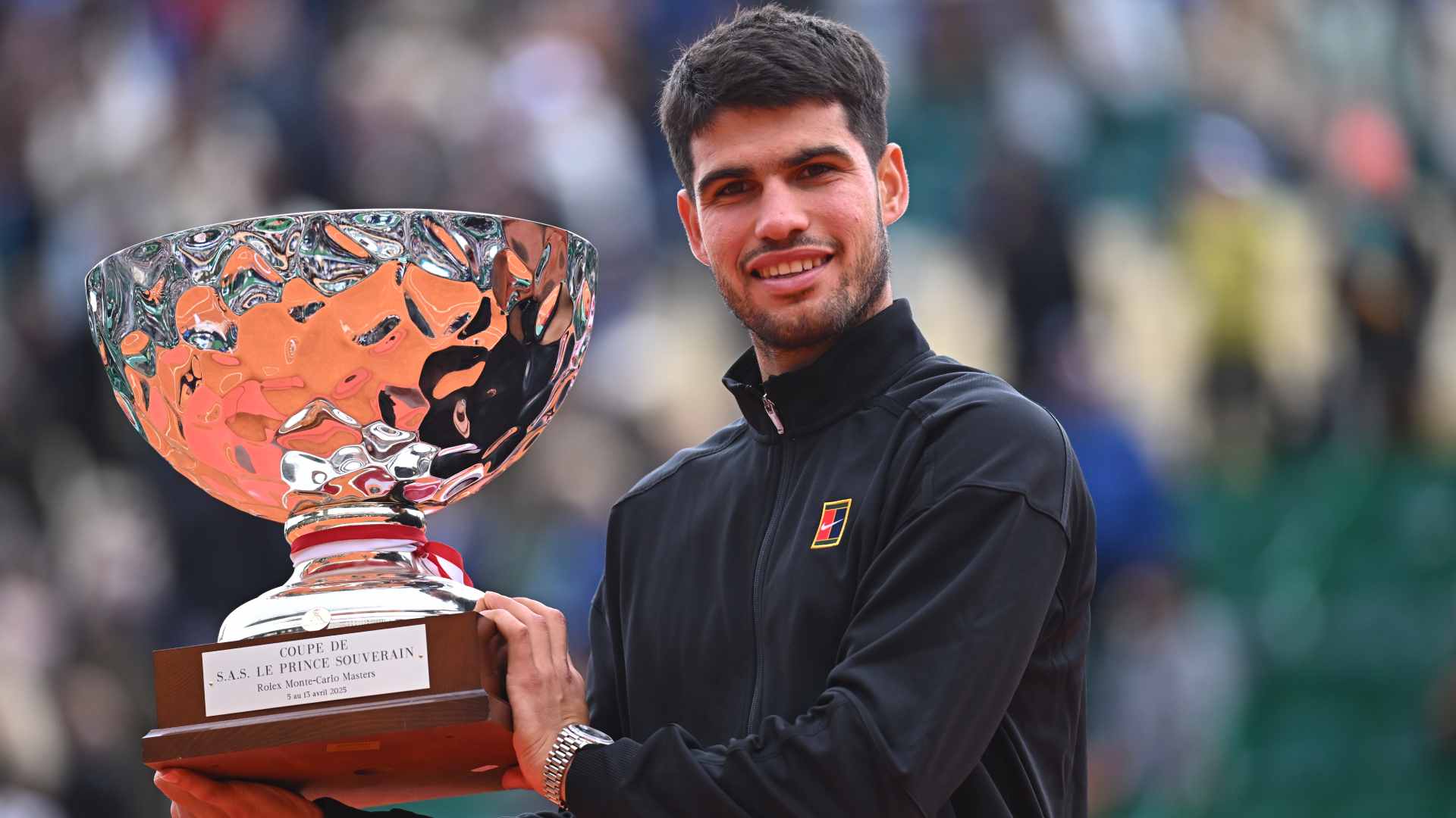 Carlos Alcaraz won his first Rolex Monte-Carlo Masters title in 2025.