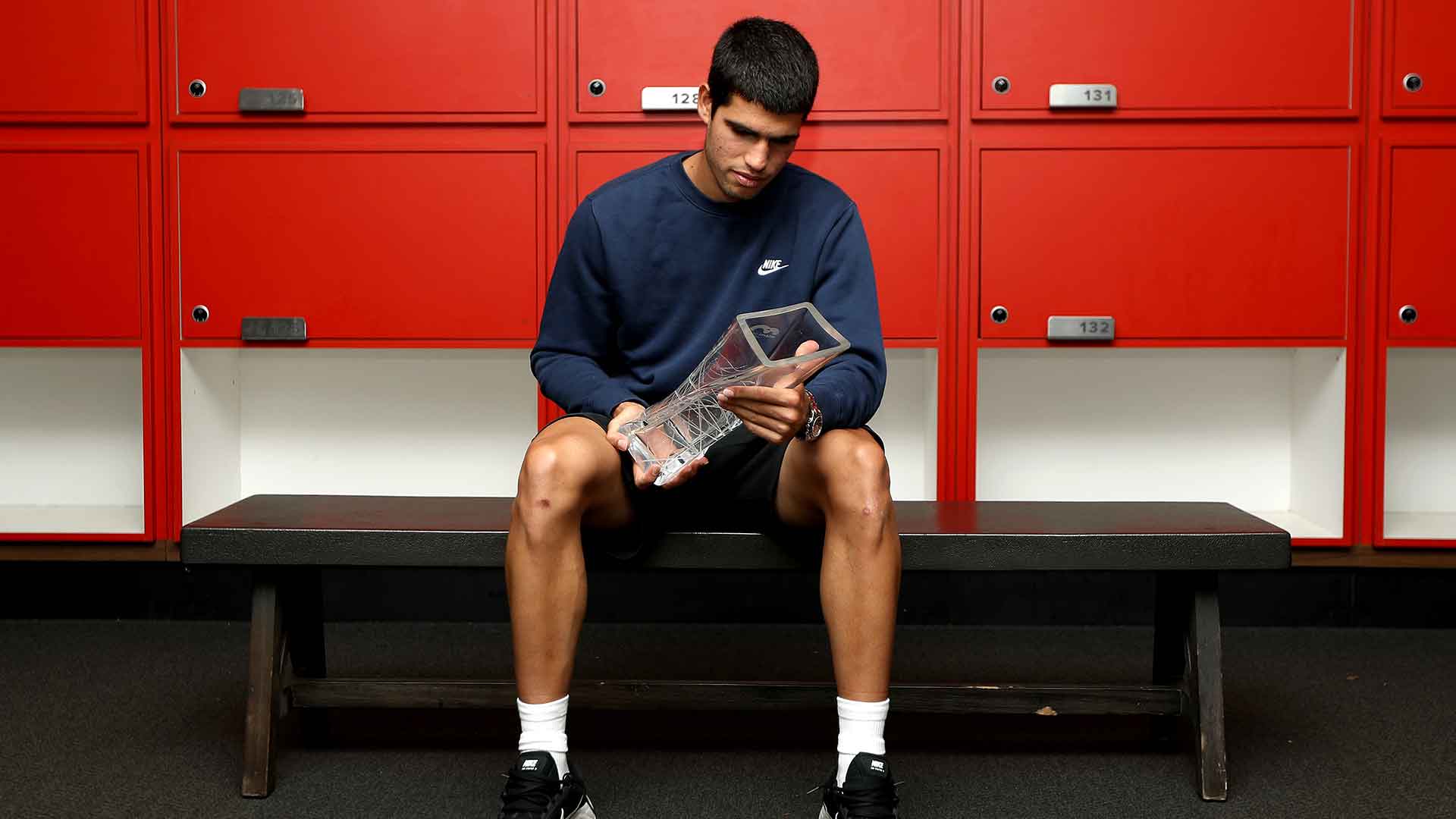 Carlos Alcaraz, después de conquistar su primer título ATP Masters 1000 en Miami.