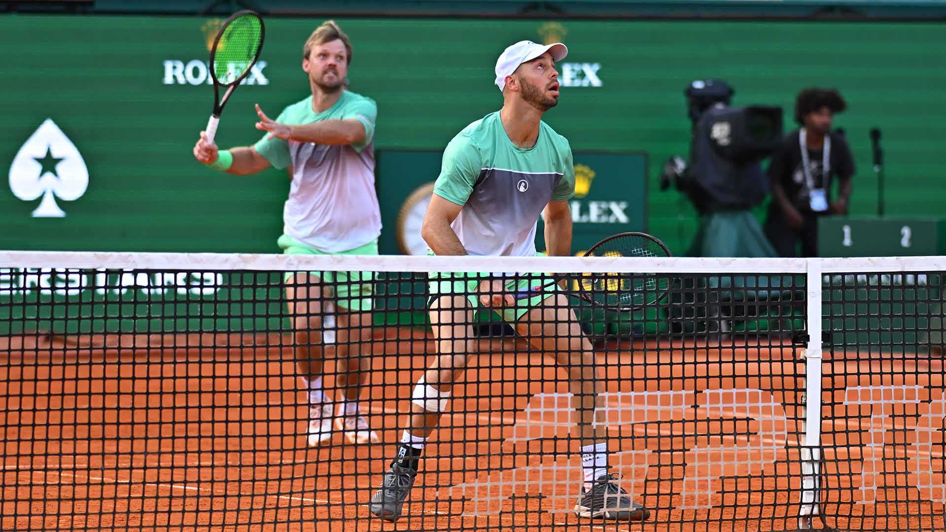 Kevin Krawietz and Tim Puetz in semi-final action on Saturday in Monte-Carlo.