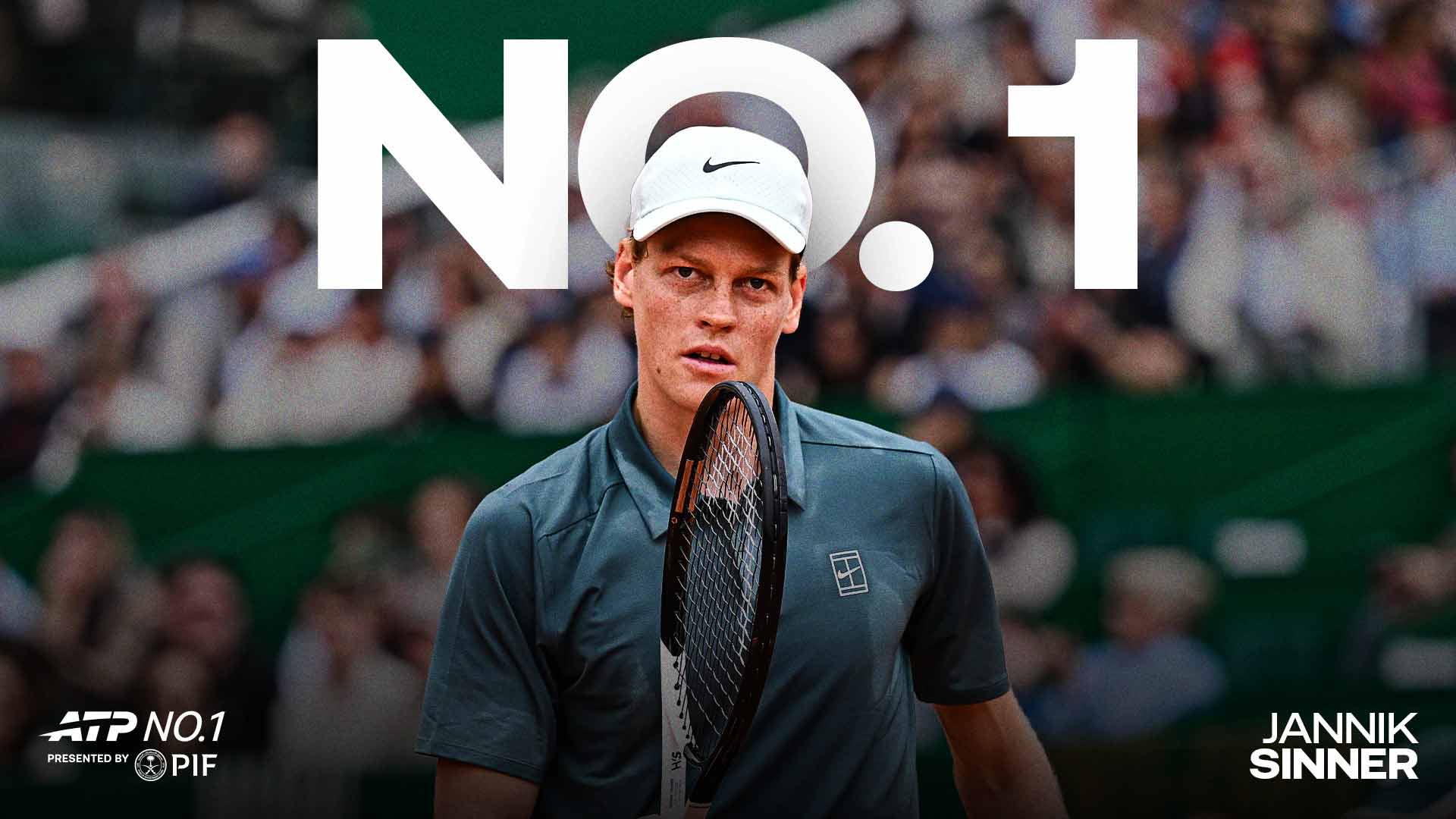 Jannik Sinner will begin his 67th week as the No. 1 player in the PIF ATP Rankings on Monday.