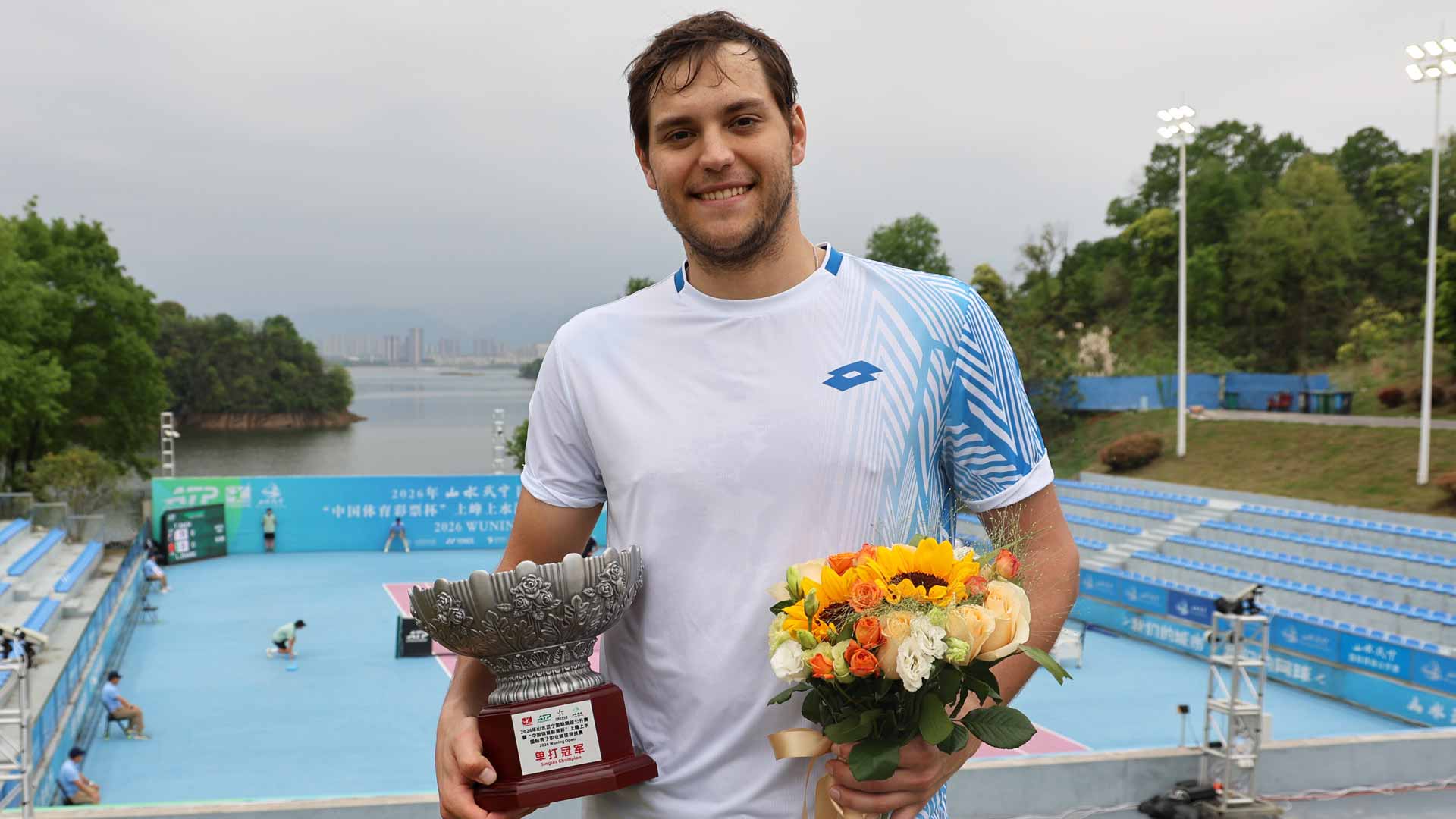<a href='https://www.atptour.com/en/players/pavel-kotov/k09f/overview'>Pavel Kotov</a> wins the Wuning Challenger.