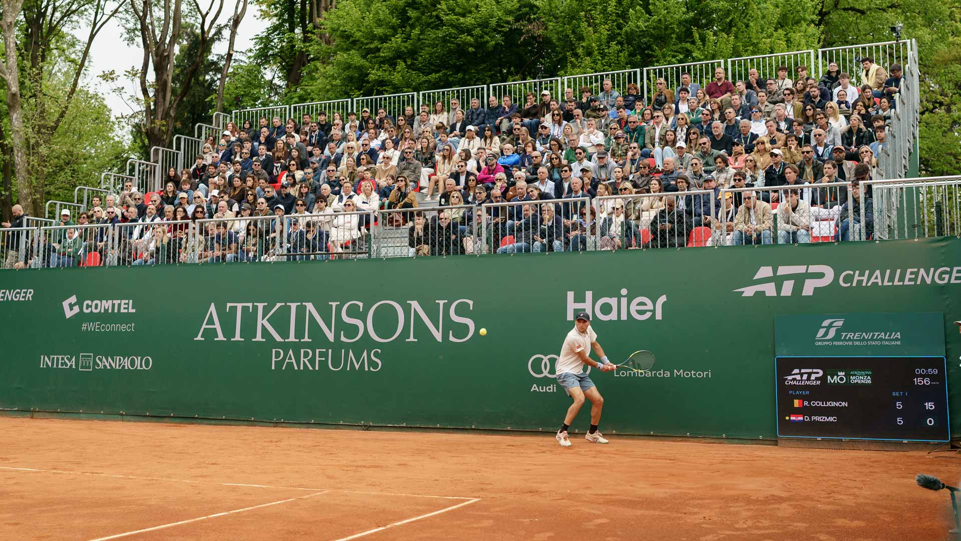 <a href='https://www.atptour.com/en/players/raphael-collignon/c0jp/overview'>Raphael Collignon</a> wins the Monza Challenger final in front of a packed crowd.