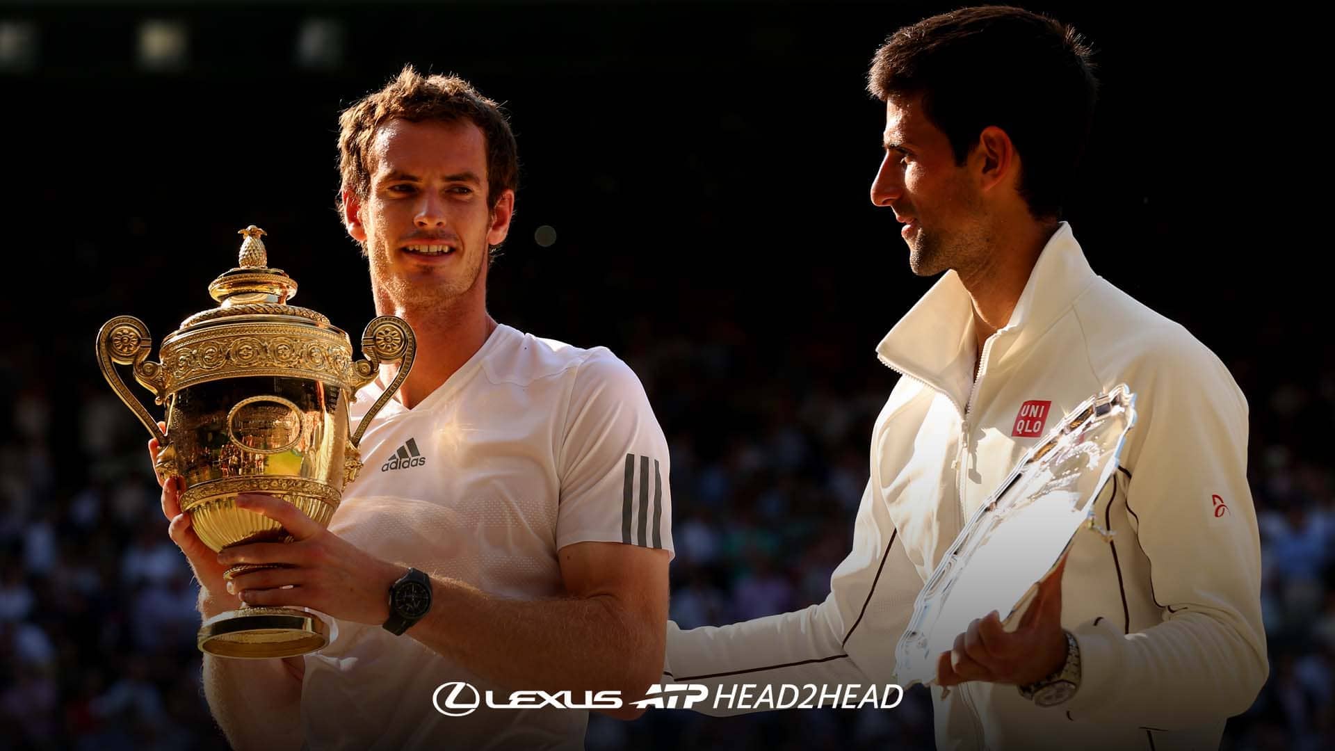Andy Murray is congratulated by Novak Djokovic after his triumph in the 2013 Wimbledon final.