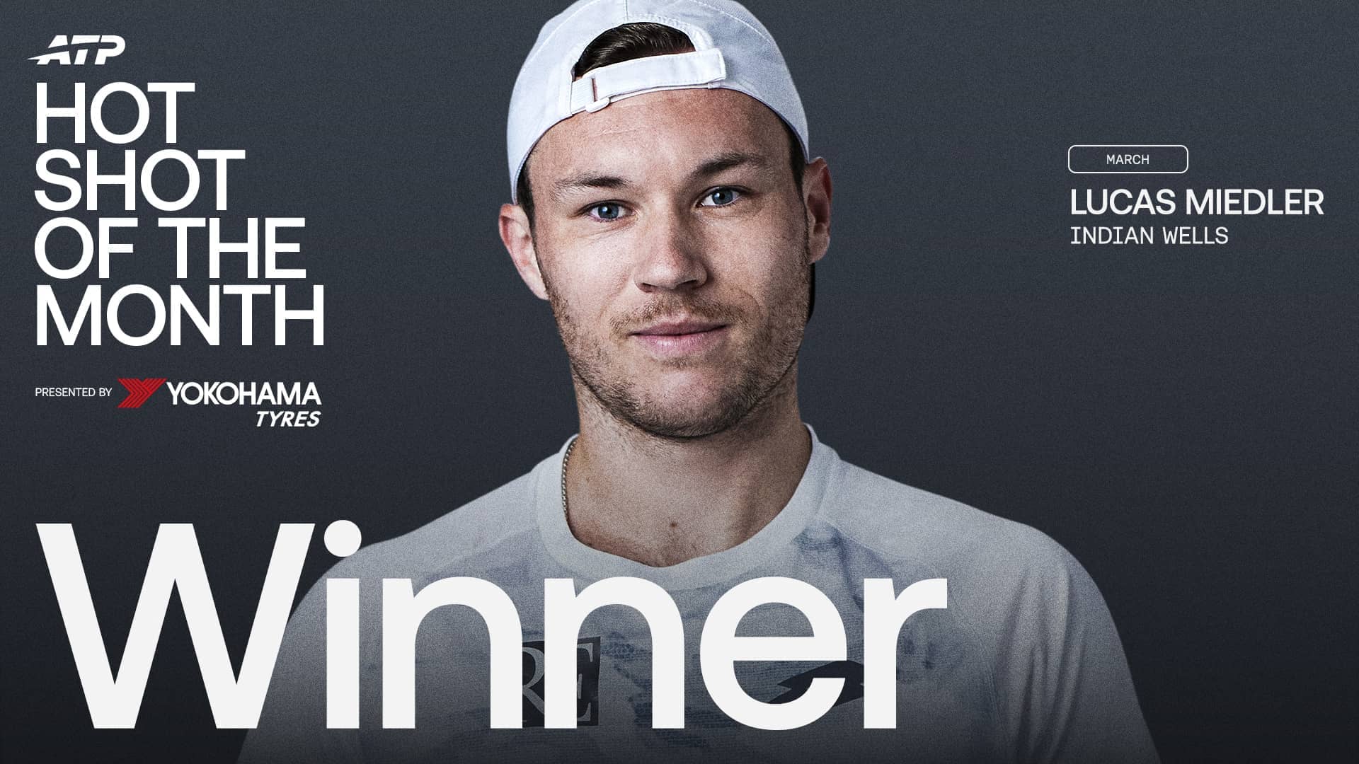 Lucas Miedler es el ganador del Hot Shot del Mes presented by Yokohama en marzo.