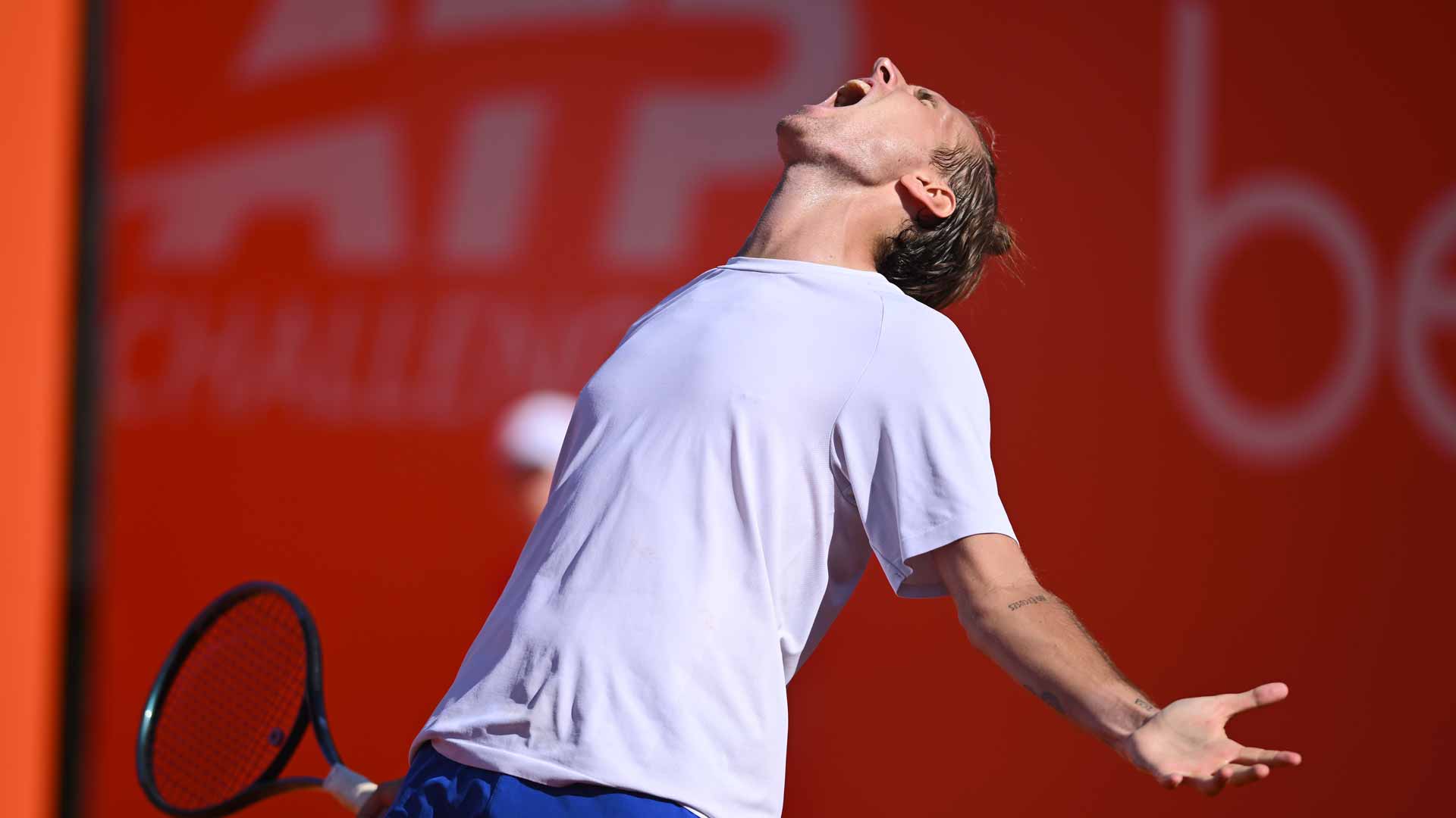<a href='https://www.atptour.com/en/players/sergey-fomin/f0a3/overview'>Sergey Fomin</a> celebrates winning the Shymkent Challenger.