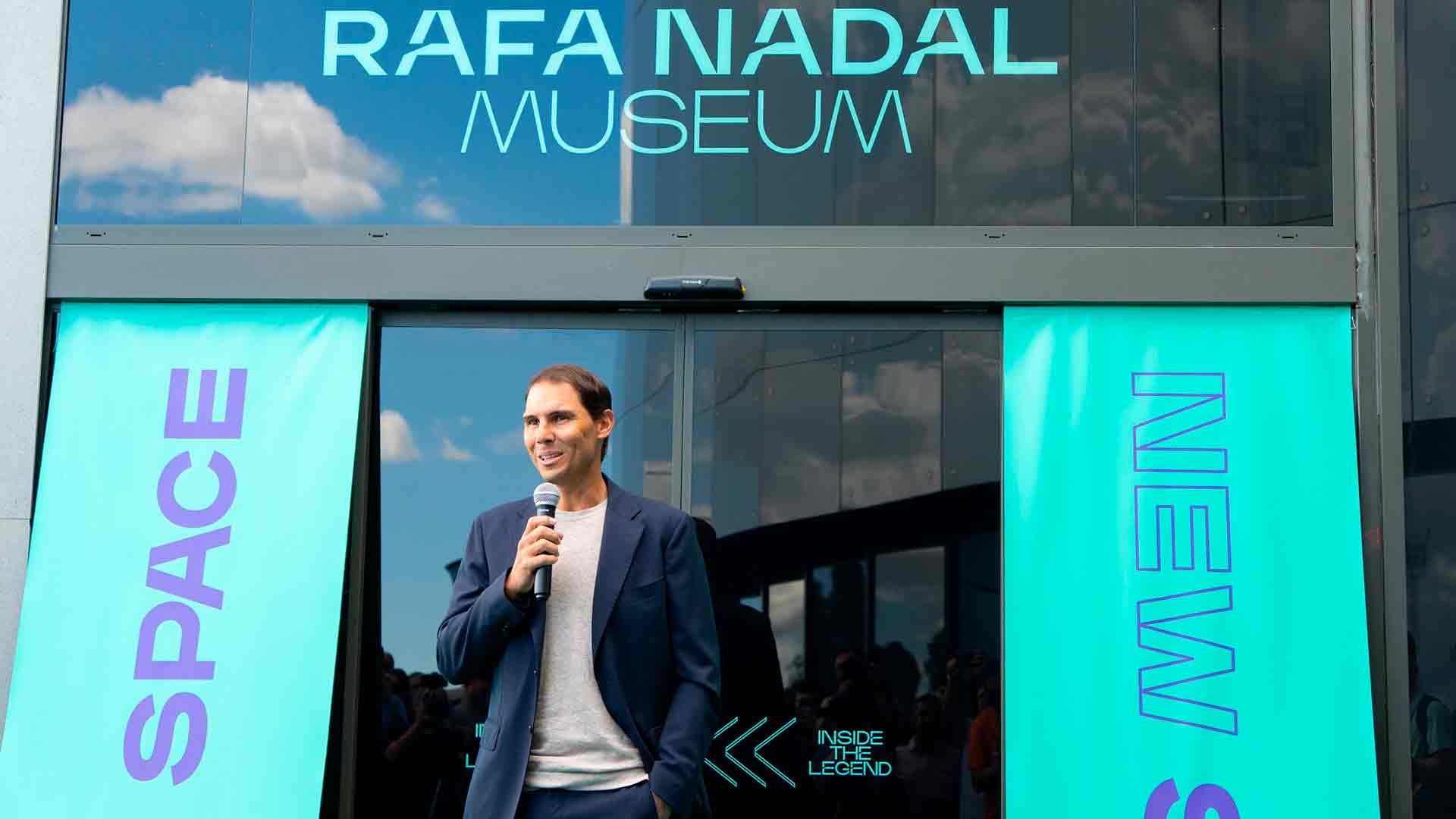 Rafael Nadal este jueves atendió a los medios de comunicación en el Rafa Nadal Museum.