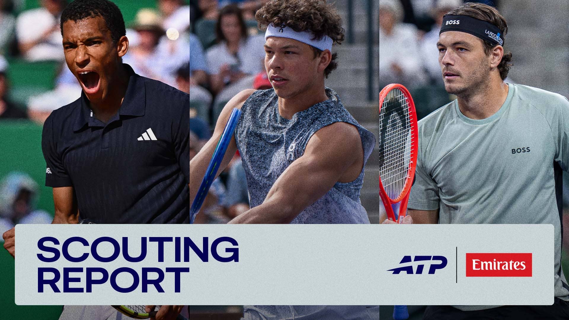 Felix Auger-Aliassime, Ben Shelton and Taylor Fritz are in action this week.