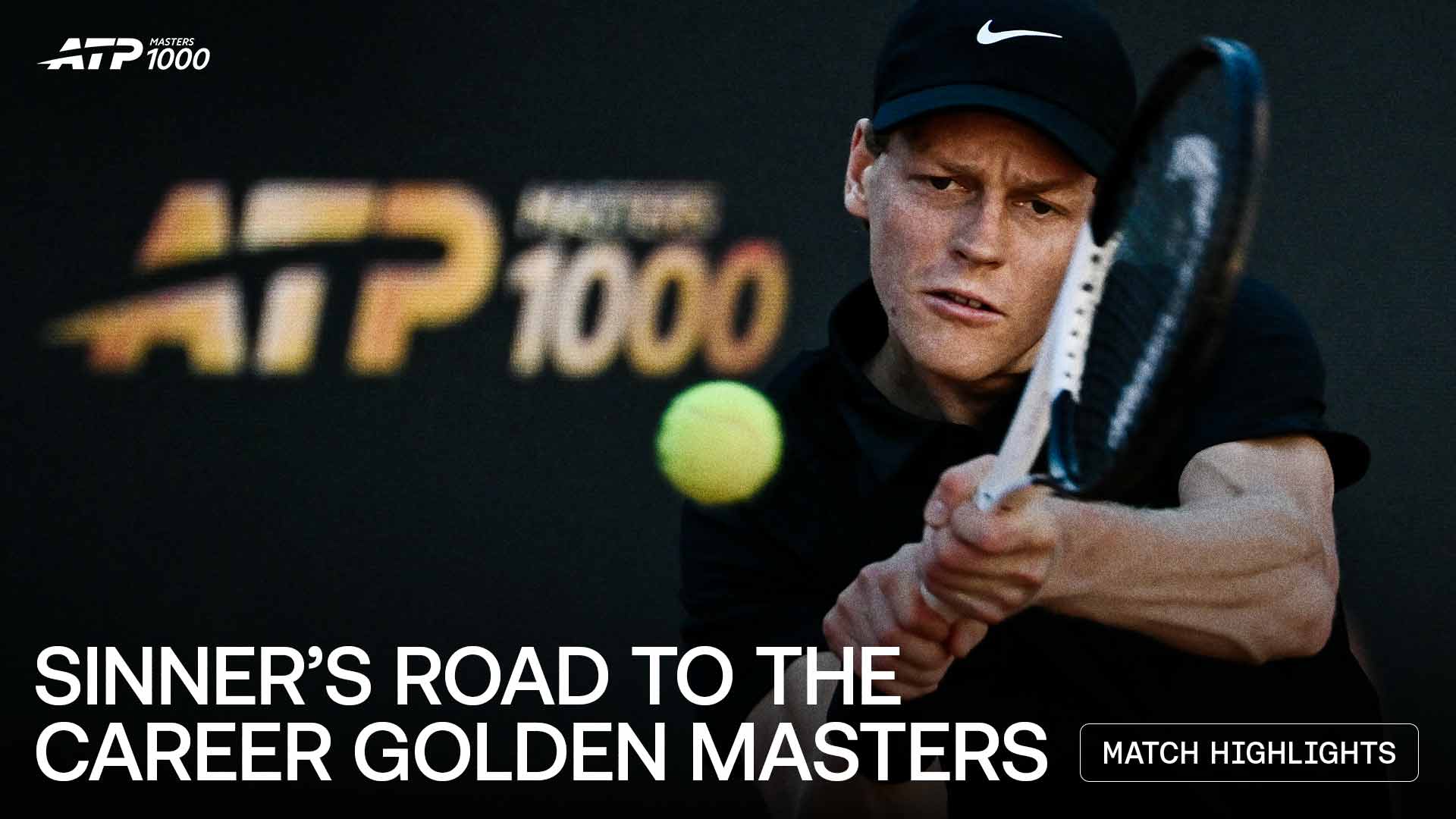 Jannik Sinner completa el Career Golden Masters en Roma.