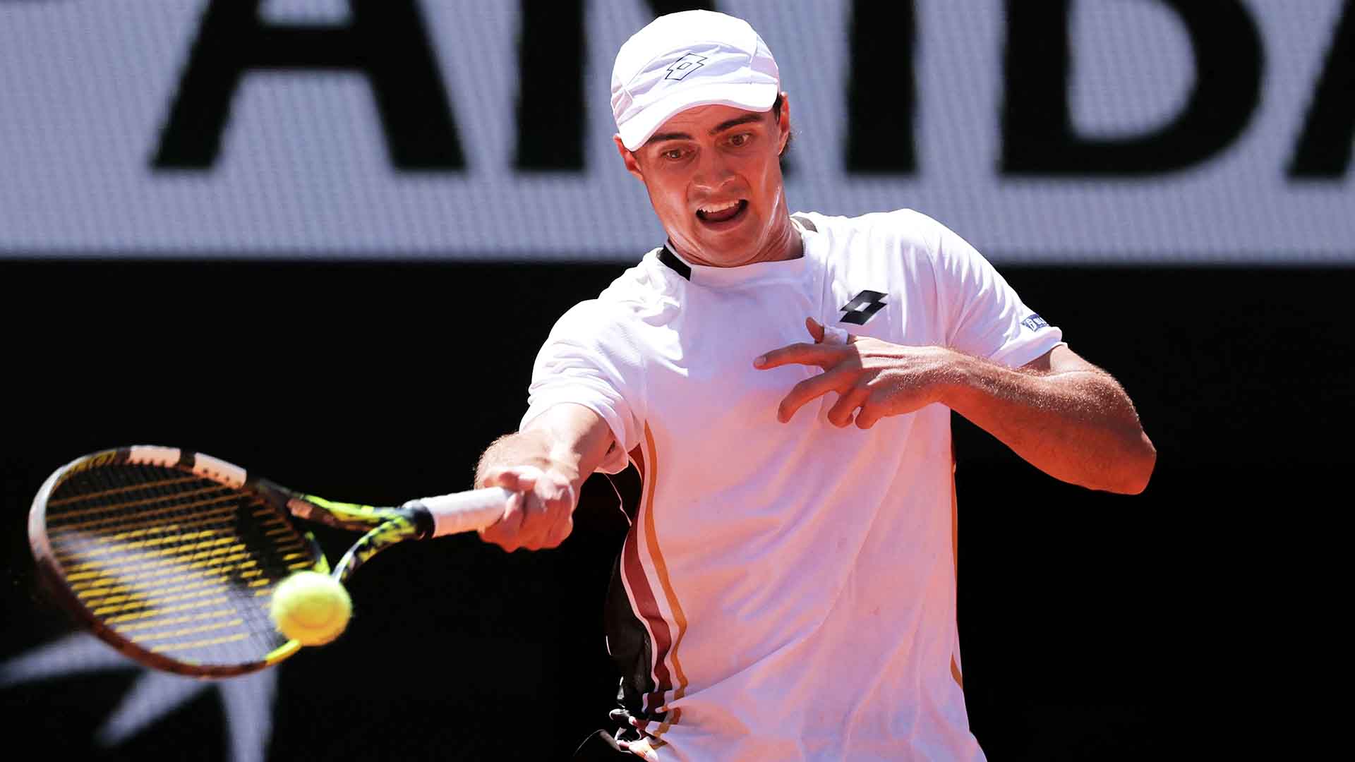 Adam Walton defeats Daniil Medvedev in five sets on Tuesday in Paris. 