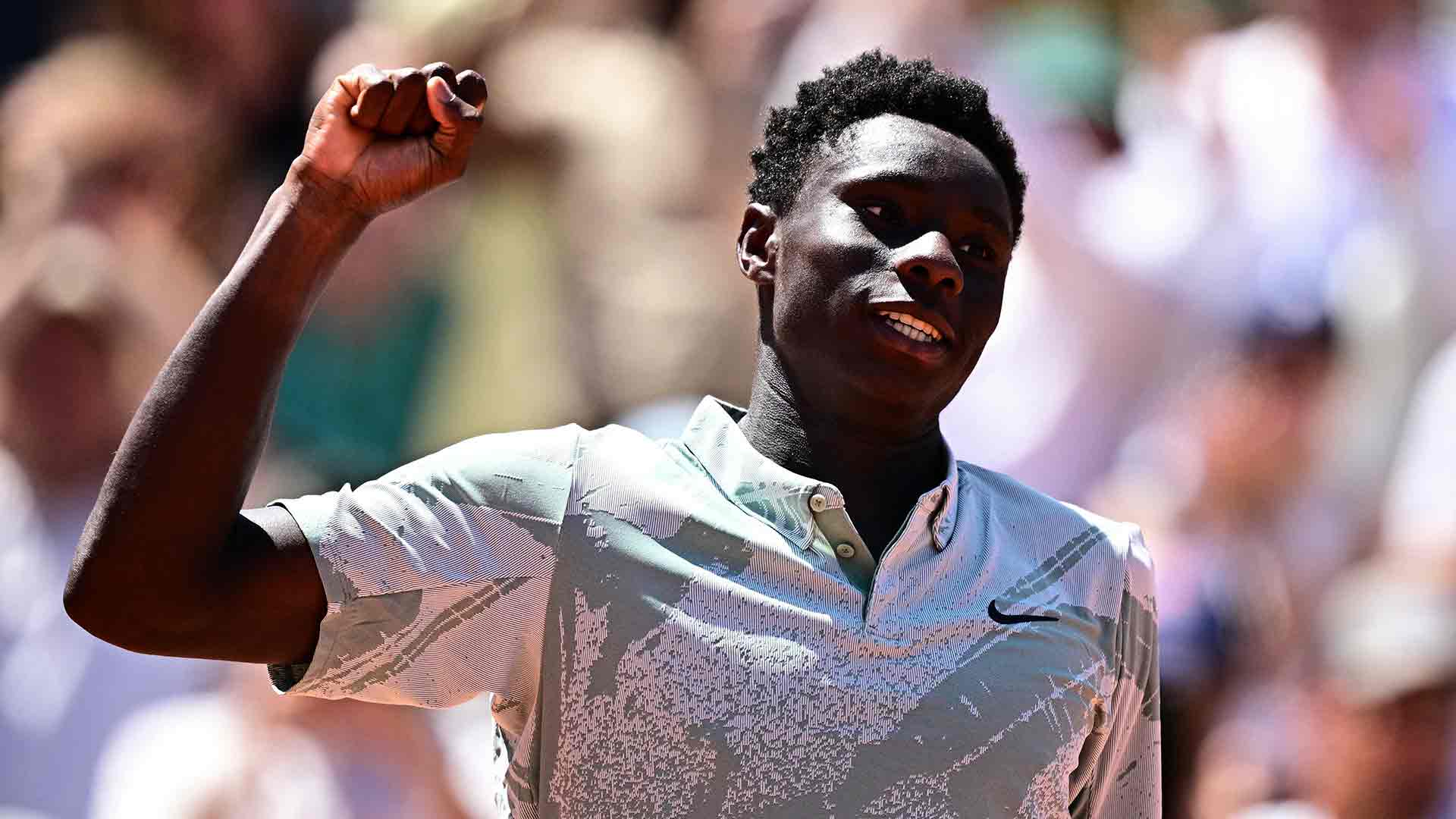 Moise Kouame, a sus 17 años y 2 meses, logró su primera victoria en un cuadro final de Grand Slam.