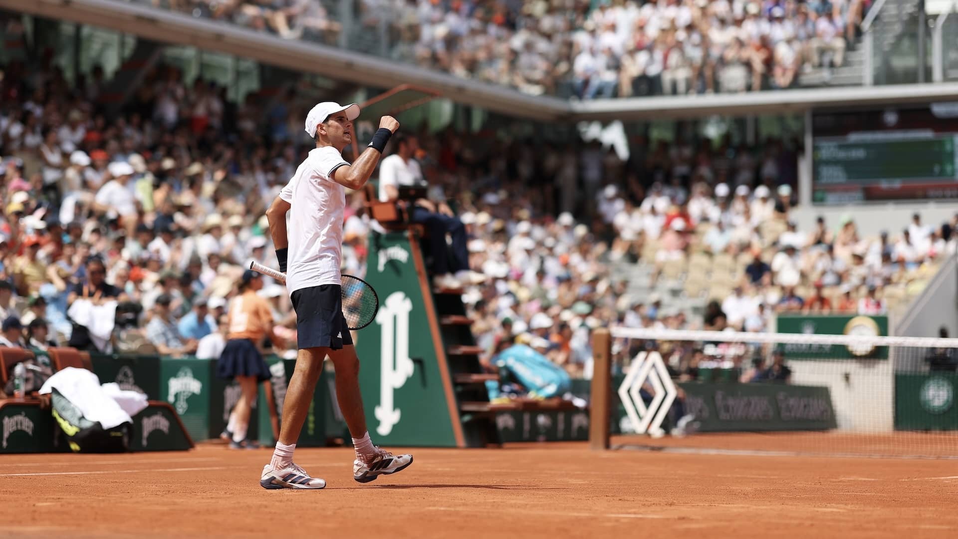 Rafael Jódar, durante el partido ante Pablo Carreño Busta.