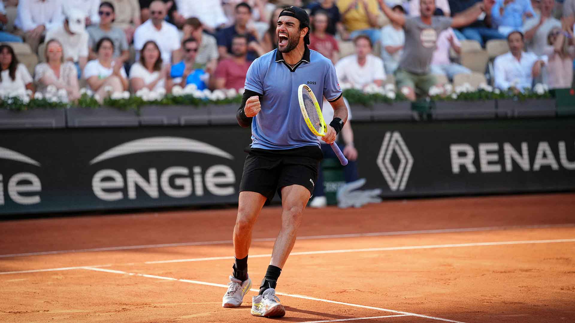 Matteo Berrettini tiene un índice de victorias y derrotas Infosys ATP de 12-4 en Roland Garros.