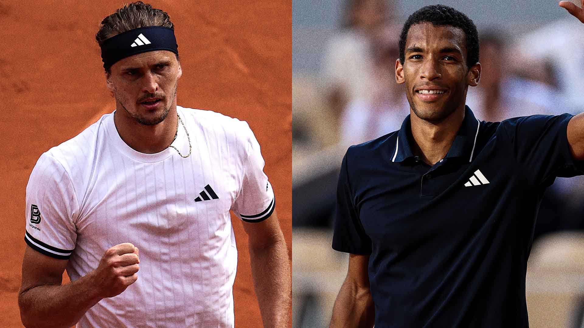 Alexander Zverev y Félix Auger-Aliassime son los únicos dos jugadores del Top 10 que quedan en Roland Garros.