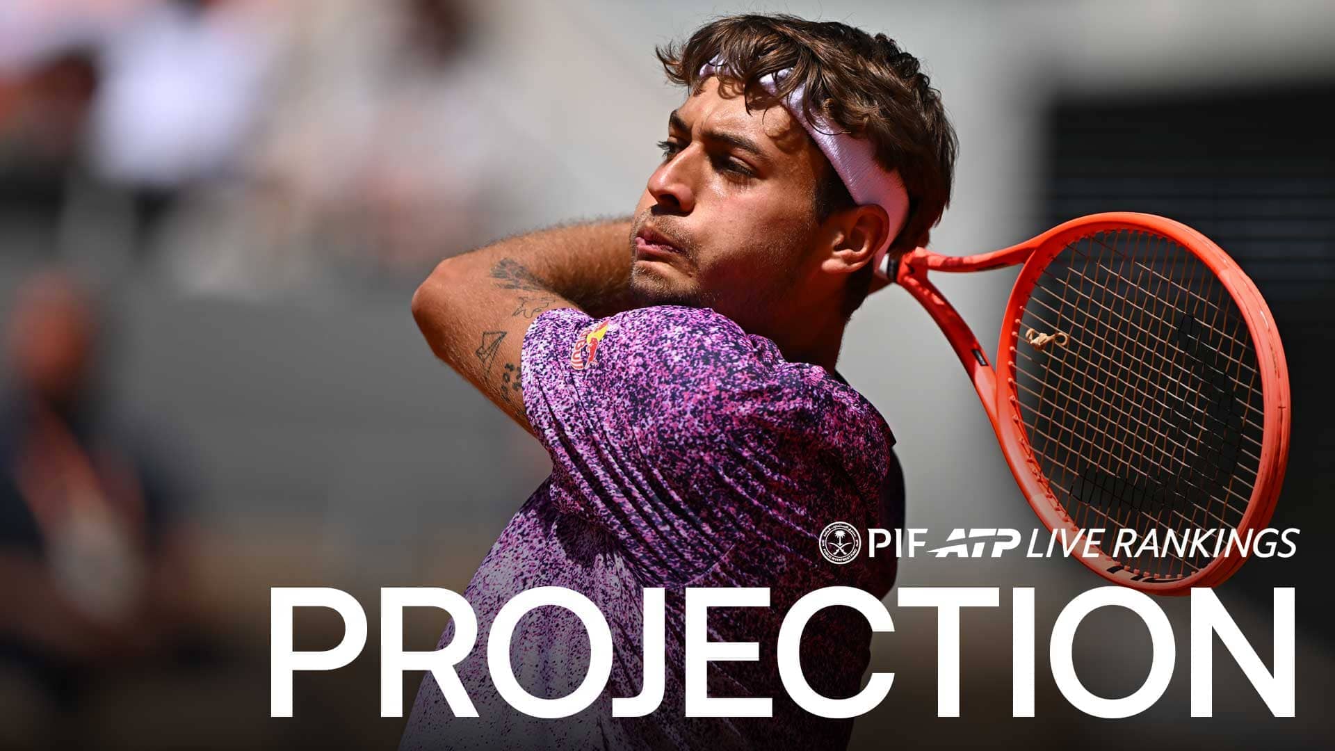 Flavio Cobolli is up four spots to No. 10 in the PIF ATP Live Rankings ahead of the Roland Garros final.