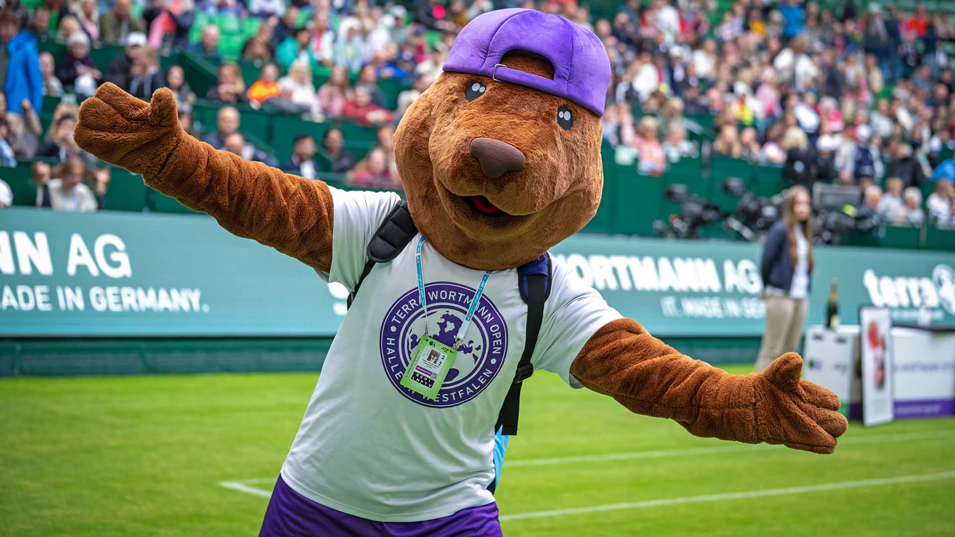 Sunny the Capybara is the mascot at the 2026 Terra Wortmann Open.