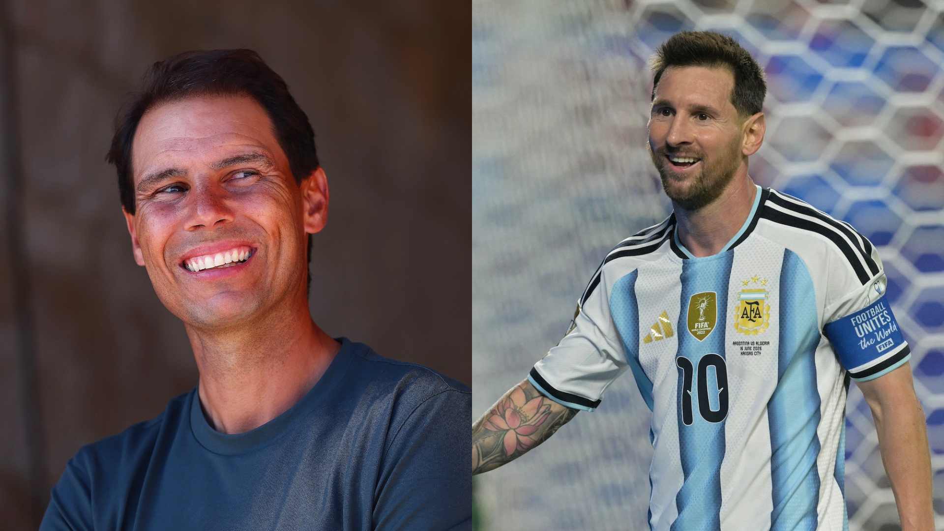 Lionel Messi was full of praise for Rafael Nadal on Tuesday night following Argentina's opening win at the World Cup.