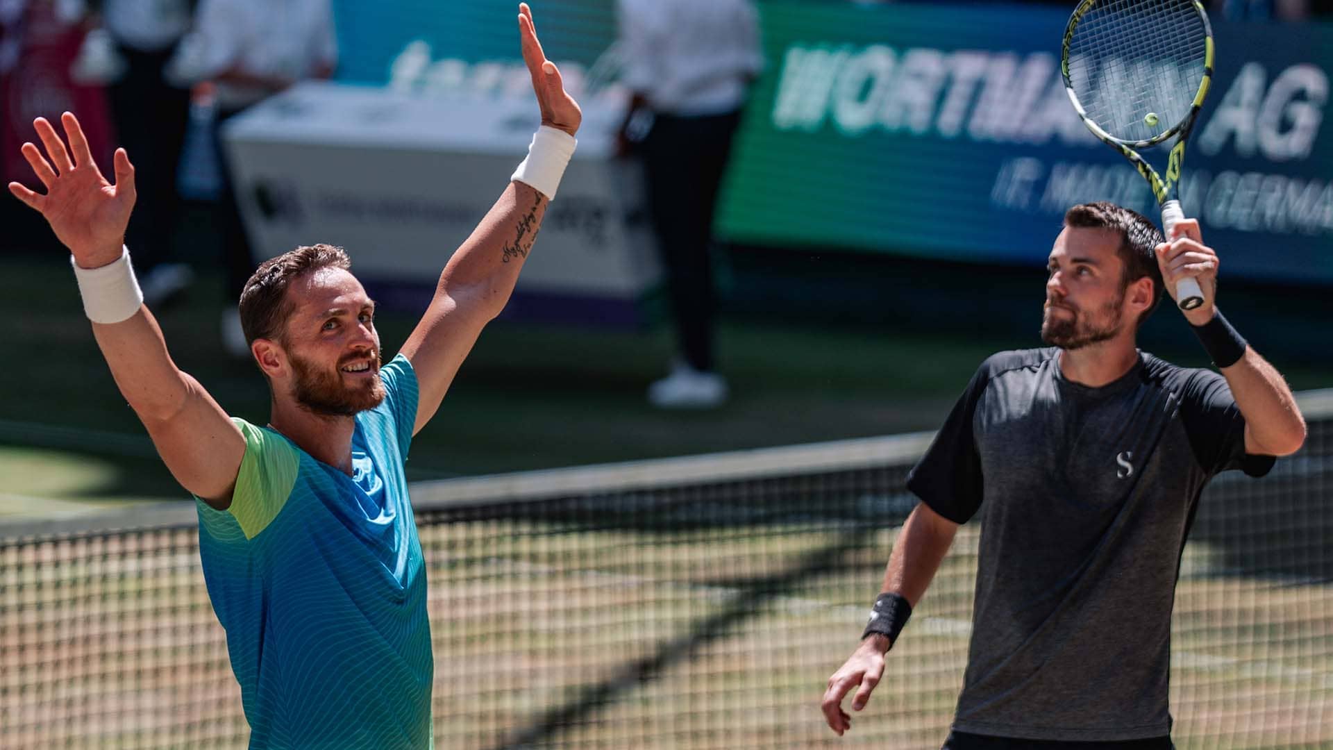 Albano Olivetti and Theo Arribage claim the trophy on Sunday in Halle.
