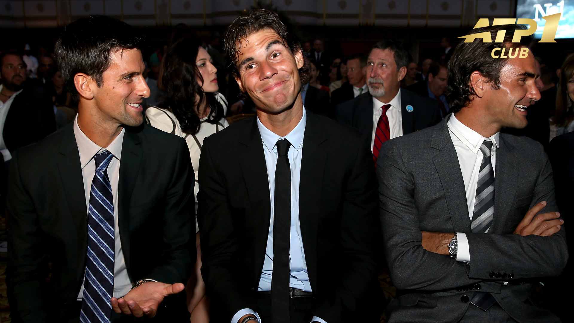 Novak Djokovic (428), Rafael Nadal (209) and Roger Federer (310) spent a combined 947 weeks at World No. 1.