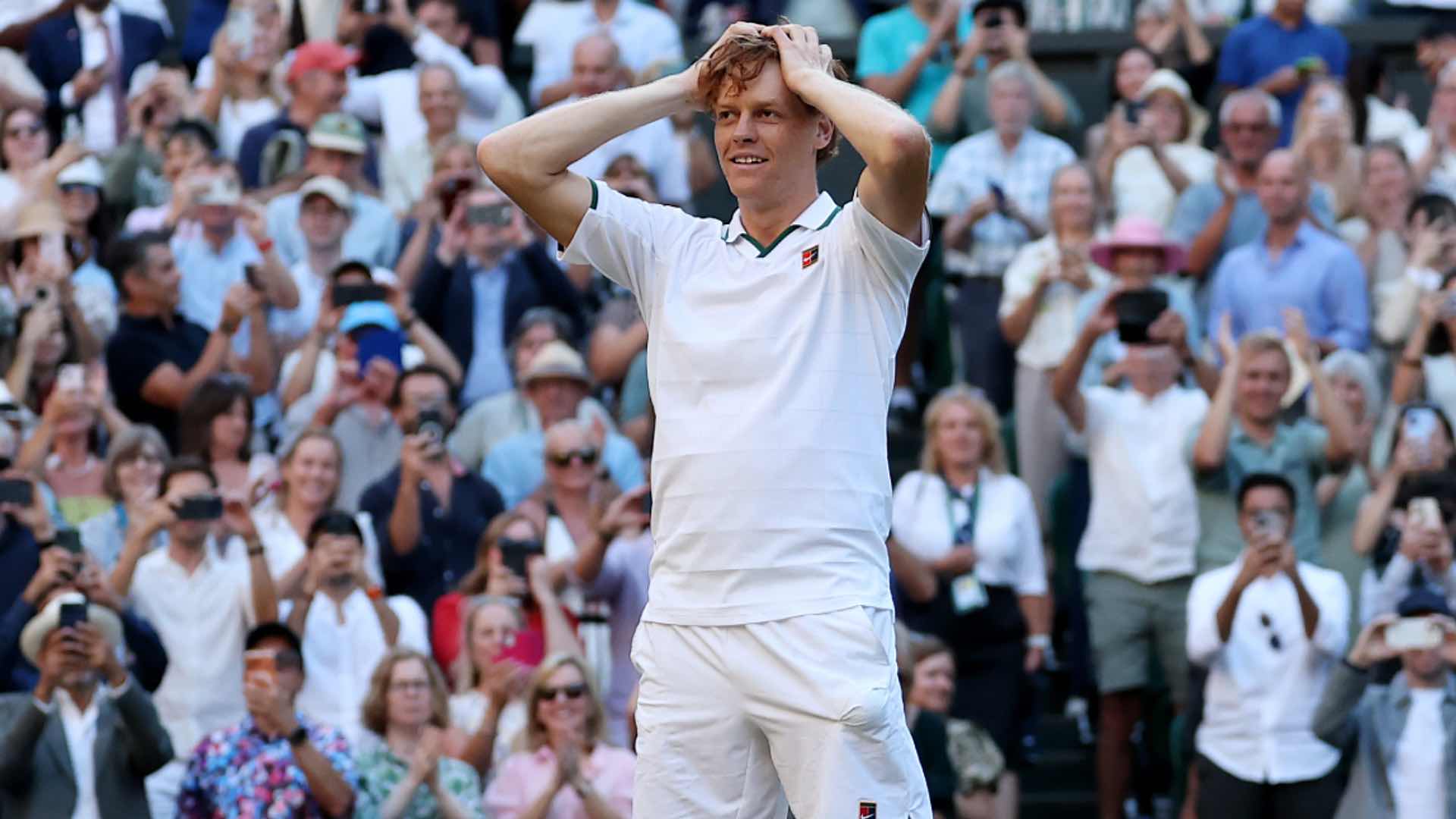 <a href='https://www.atptour.com/en/players/jannik-sinner/s0ag/overview'>Jannik Sinner</a> wins the <a href='https://www.atptour.com/en/tournaments/wimbledon/540/overview'>Wimbledon</a> title.
