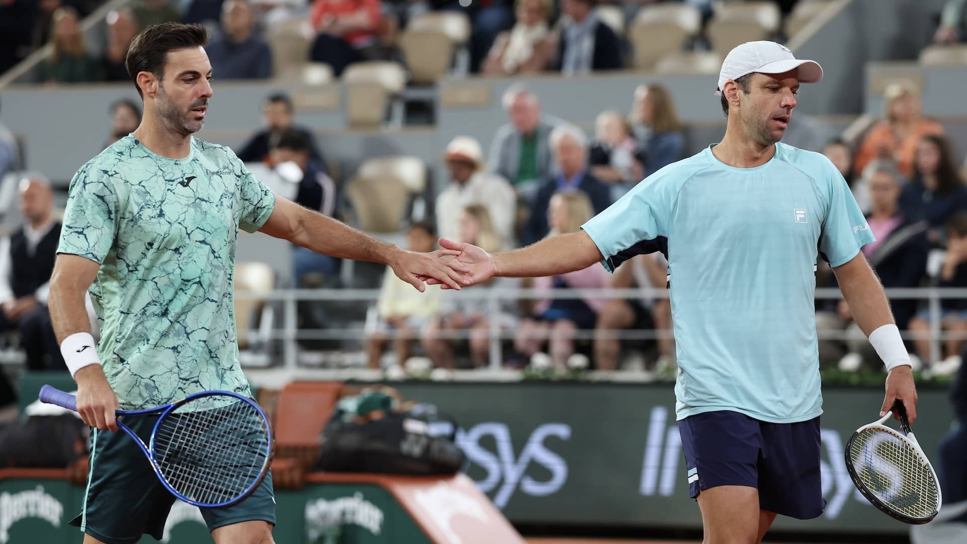 Granollers y Zeballos, durante la pasada edición de Roland Garros.