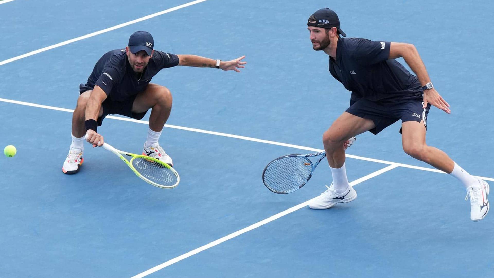 Simone Bolelli y Andrea Vavassori llevaron micrófonos durante Washington.