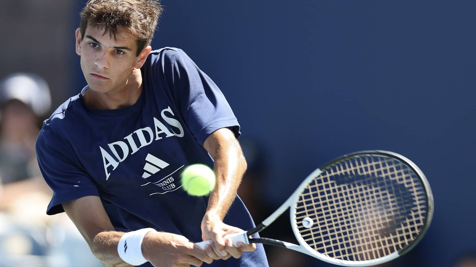 Jódar, durante un entrenamiento en el US Open.